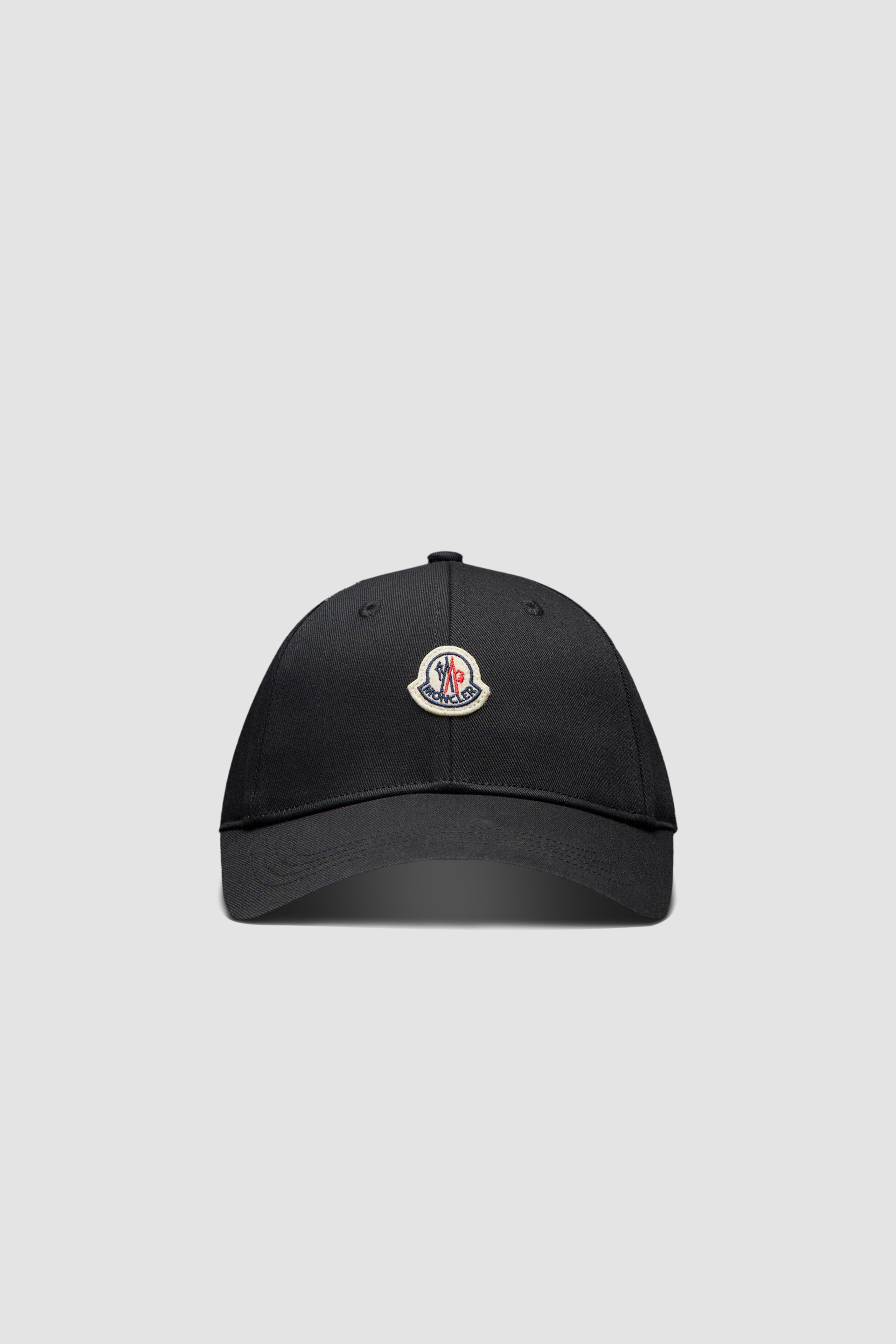 Black Cotton Gabardine Baseball Cap Accessories Shoes for Children Moncler US