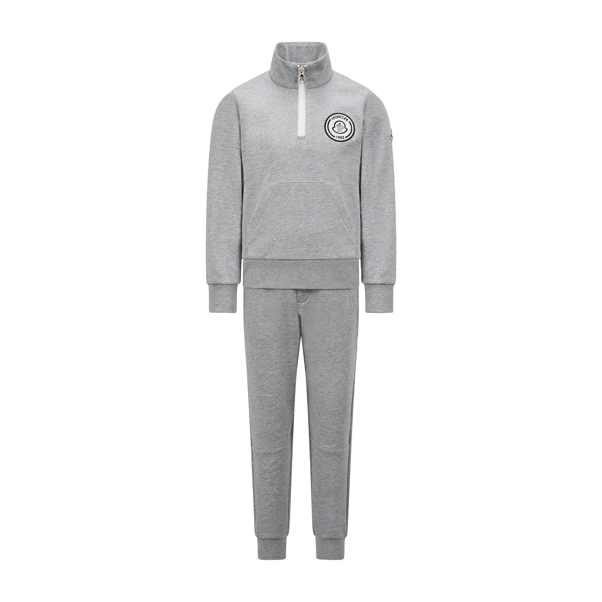 Moncler Ensemble De Survêtement À Logo En Coton In Grey
