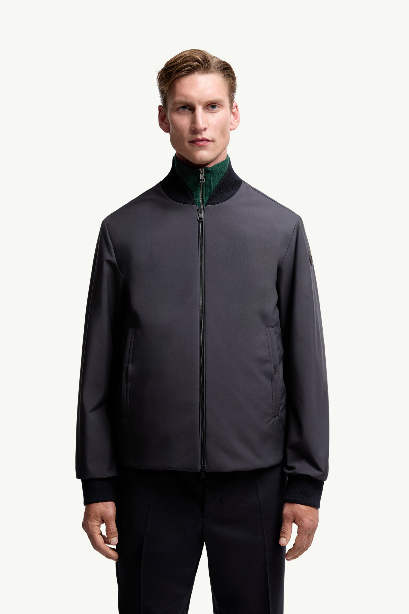 MONCLER2021/22秋冬新作異素材MIXバイカーレザージャケットINULE MONCLER2021/22秋冬新作異素材MIXバイカーレザージャケットINULE