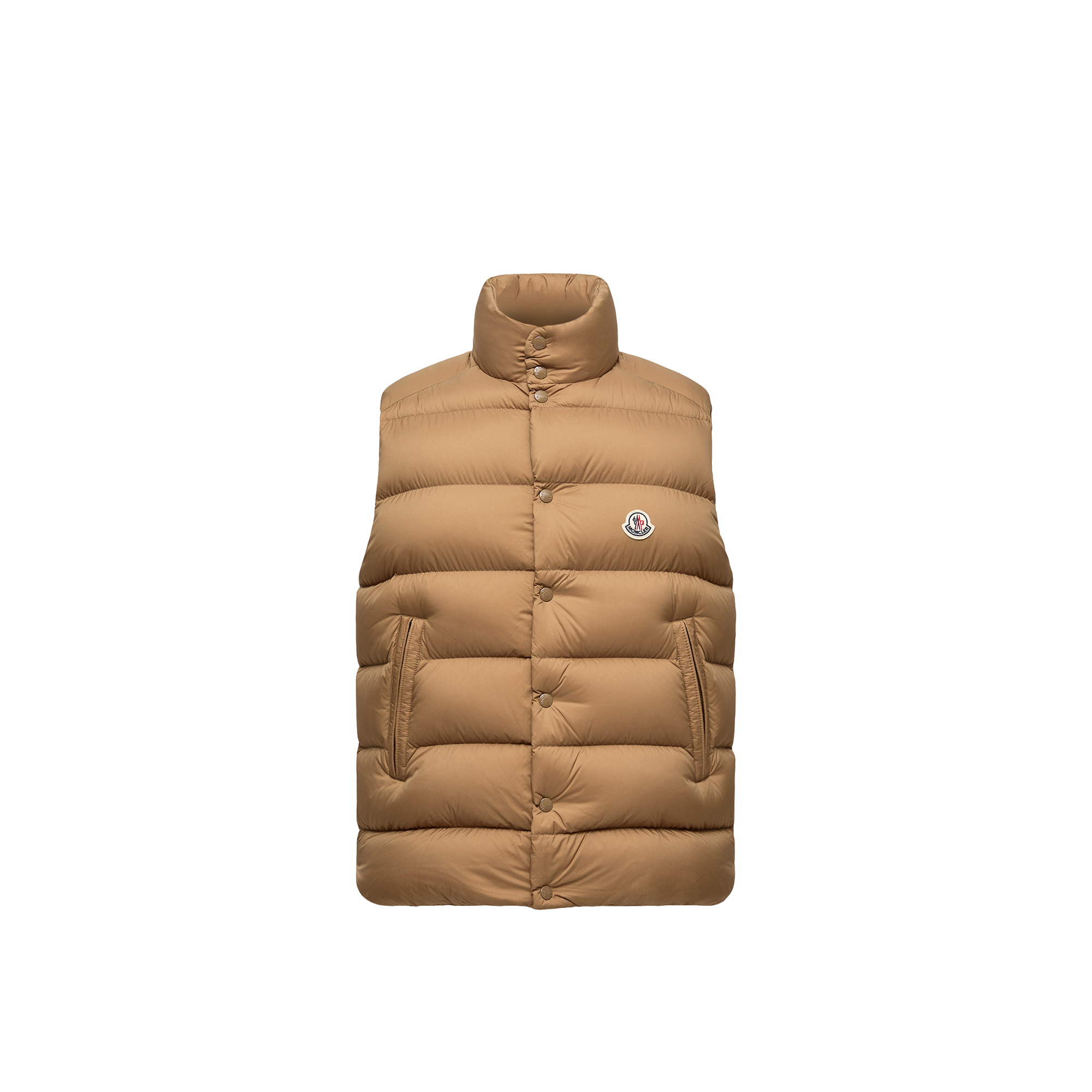 MONCLER COLLECTION Tibb Down Gilet, Men, Beige, Size: 1
