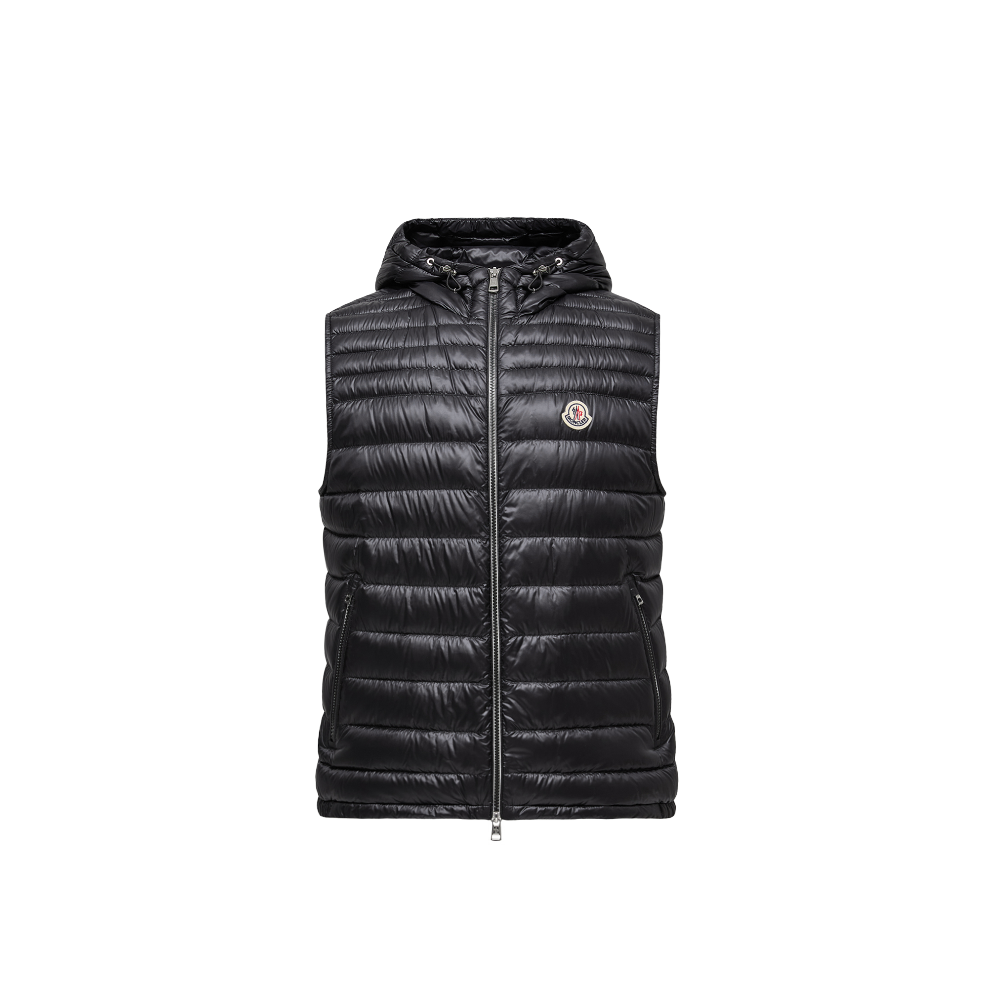 Moncler Orant Padded Vest With Hood In Black