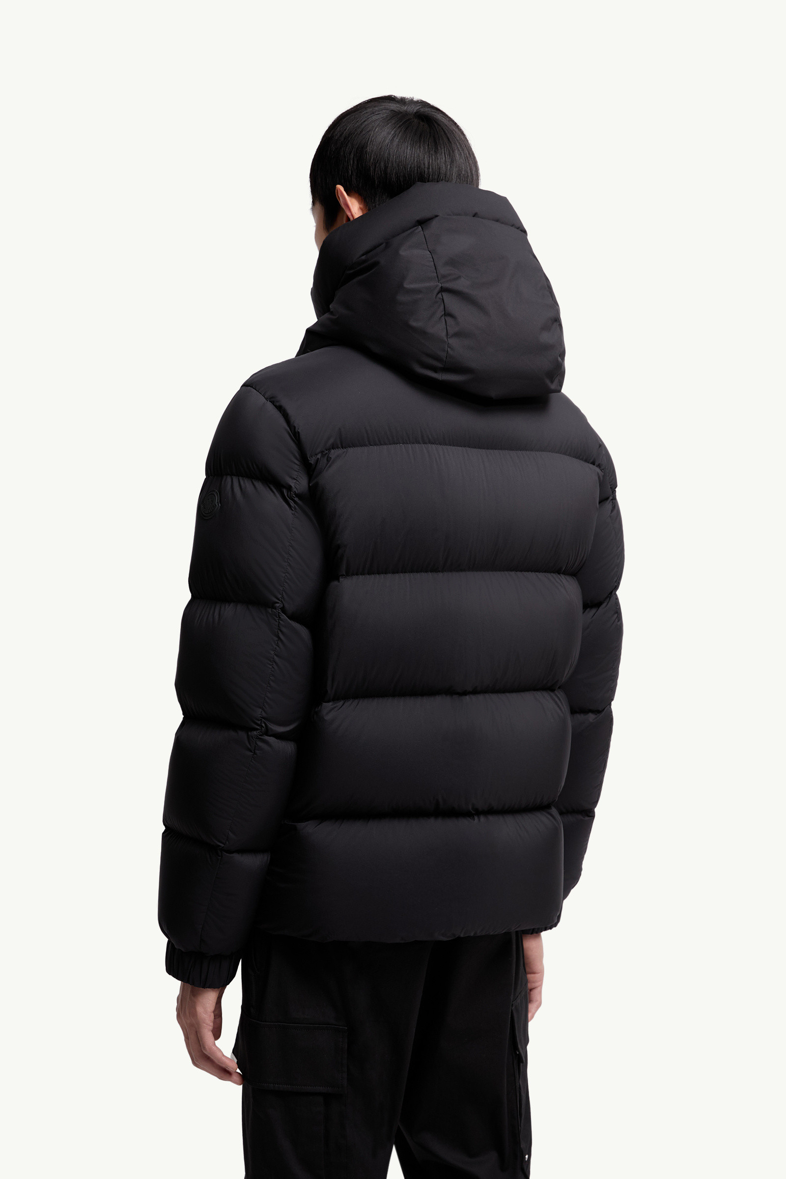 Black Madeira Hooded Short Down Jacket - Short Down Jackets