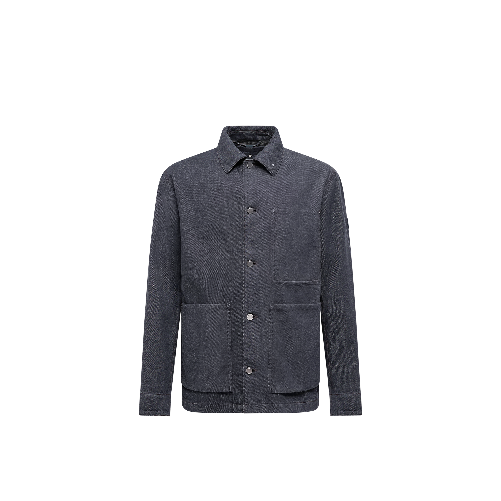 Moncler Doudoune-chemise En Denim 3-en-1 Forets In Blue