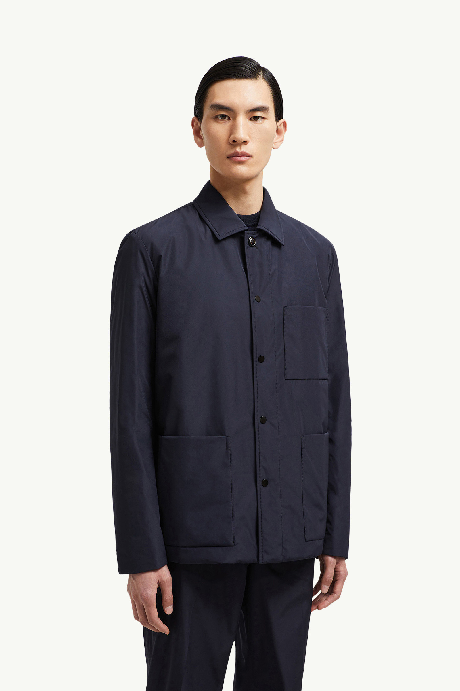 【MONCLER】Cougourdeダウンシャツジャケット ロイヤルブルー Cougourde Down Shirt Jacket : ショートダウン