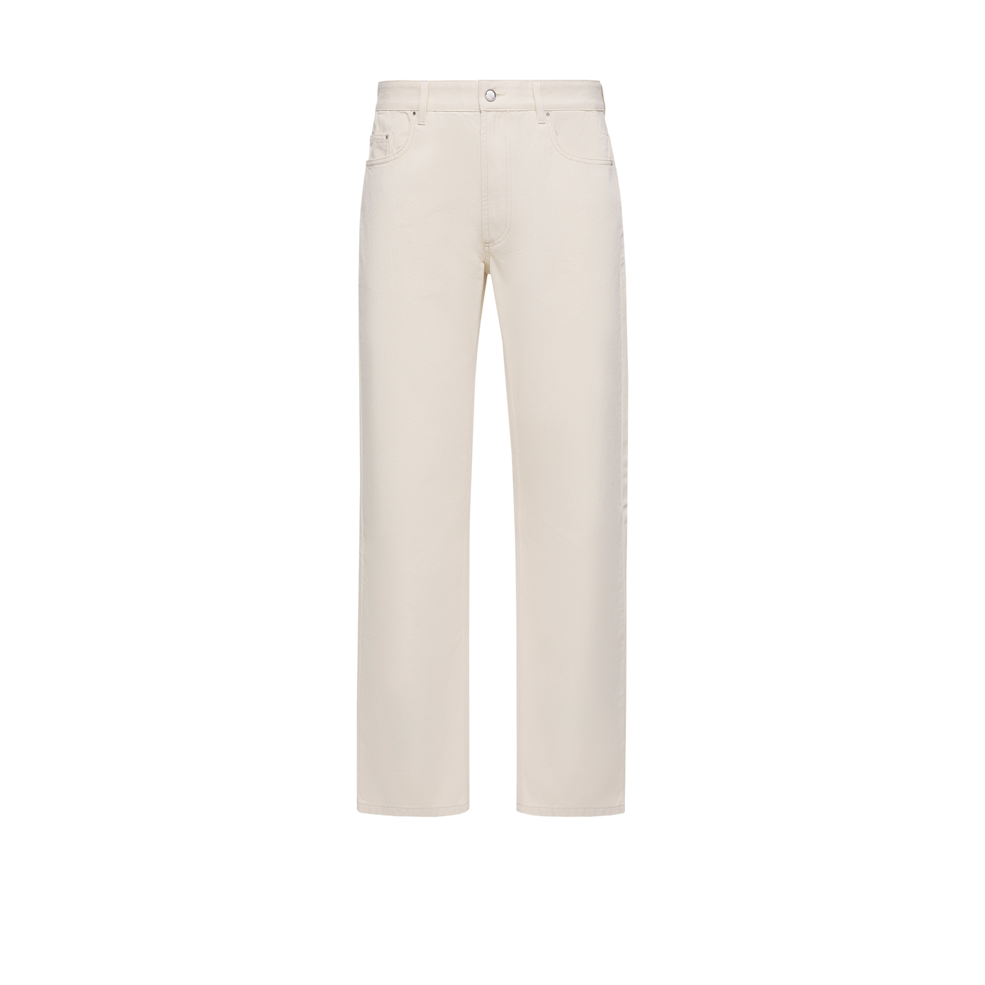 Moncler Straight Leg Jeans, Men, White, Size: 52