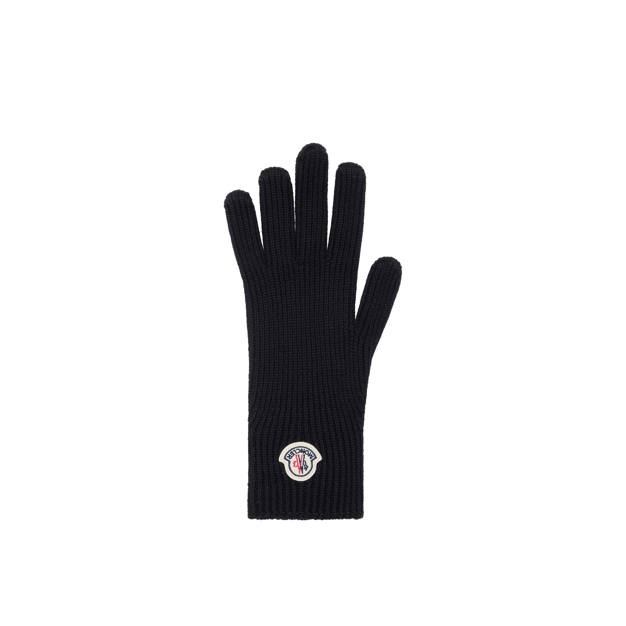 Shop Moncler Wool Gloves, Gender Neutral, Black, Size: Xl