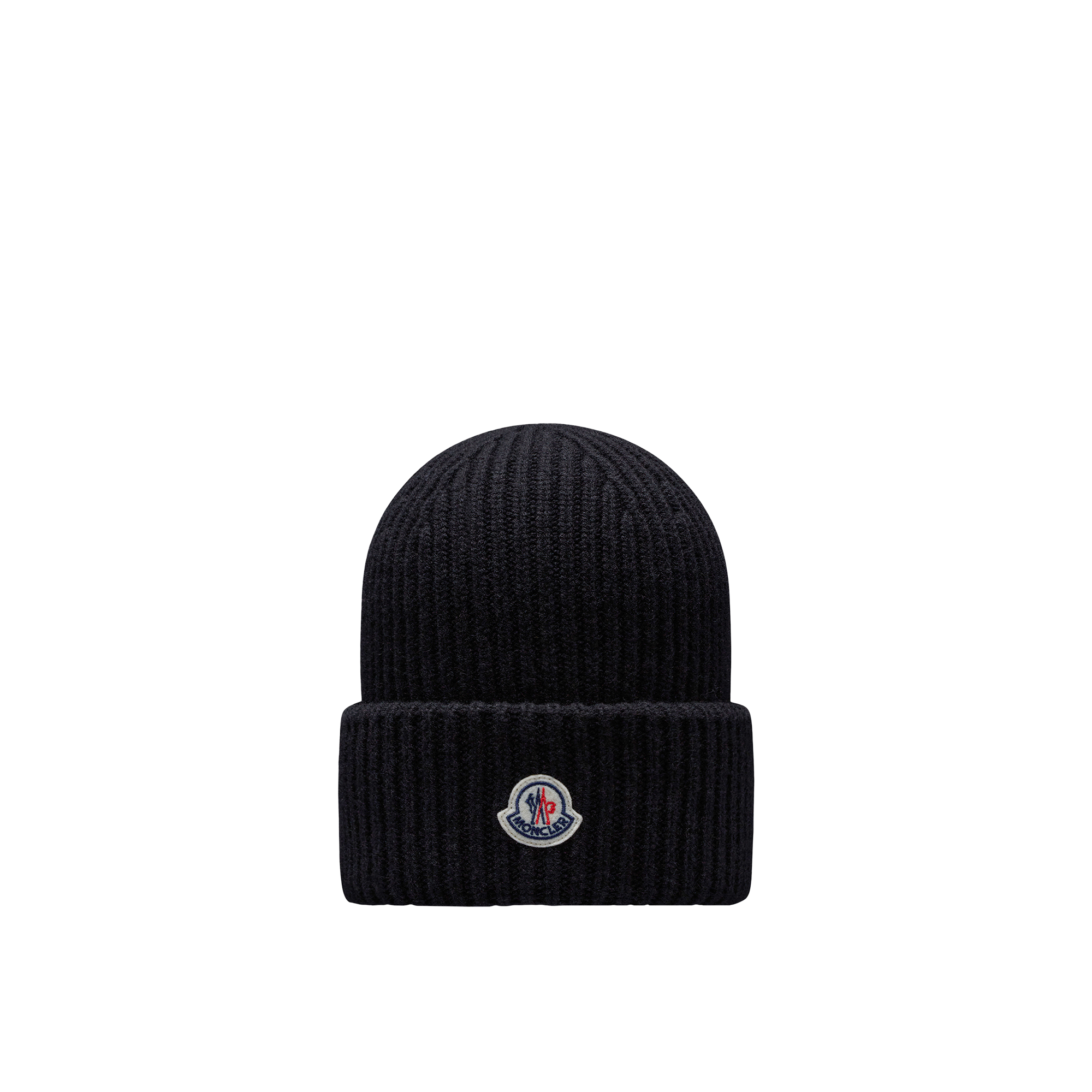 MONCLER COLLECTION Wool & Cashmere Beanie, Black, Size: One size