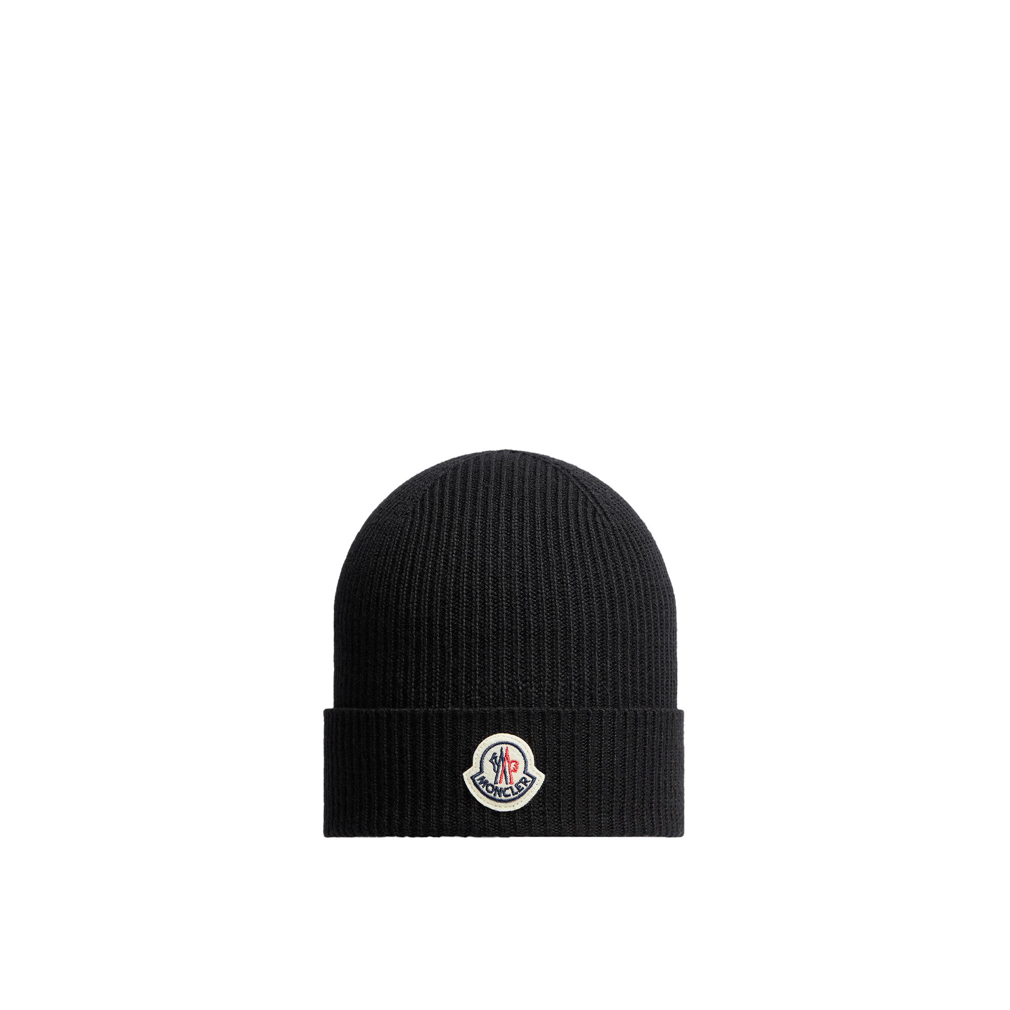 MONCLER COLLECTION Wool Beanie, Black, Size: One size