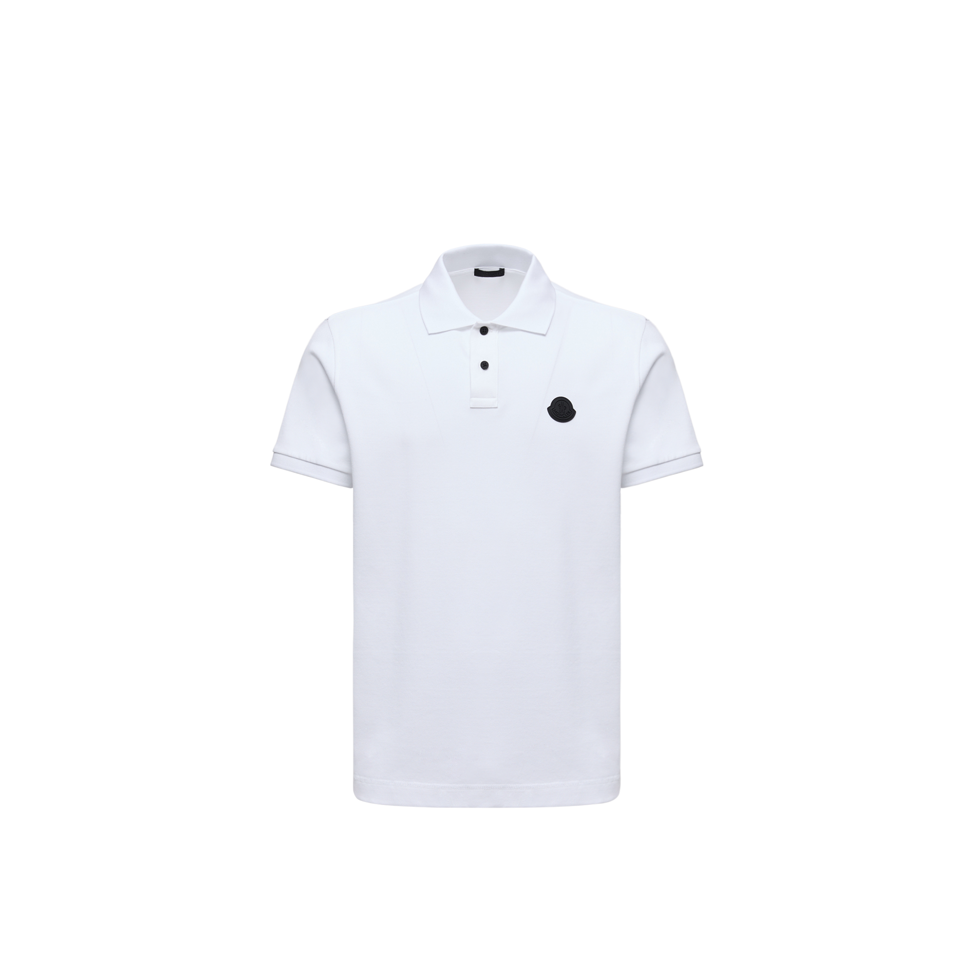 Moncler Classic Cotton Polo T-shirt In White
