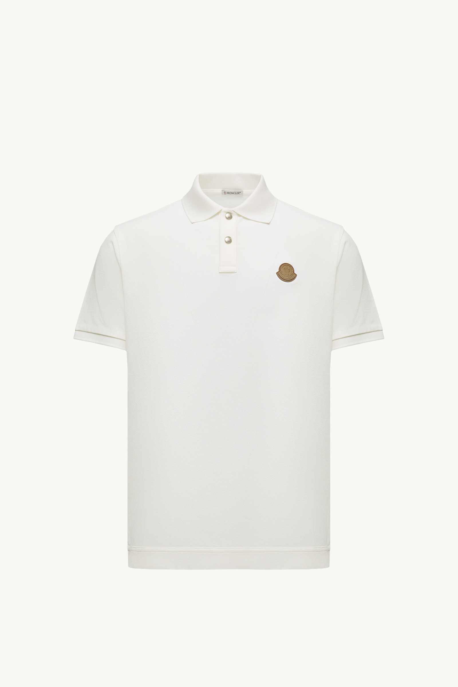 MONCLER ホワイト ポロシャツ XL ホワイト ポロシャツ : Tシャツ＆ポロシャツ 向けの メンズ