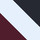 White & Navy Blue & Burgundy