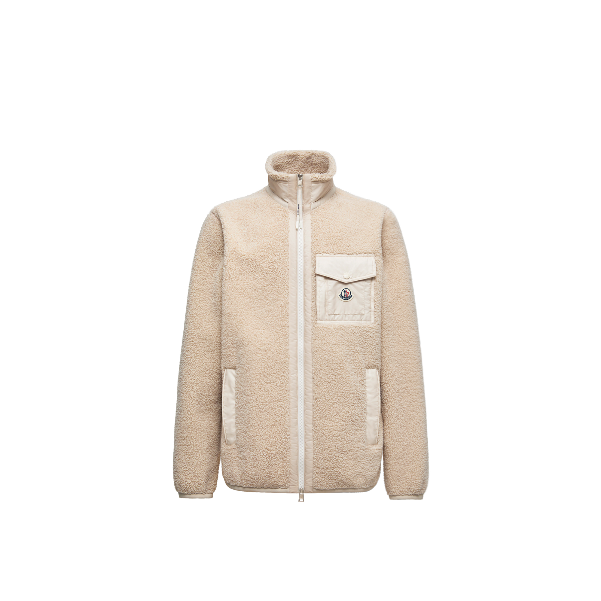 Moncler Long Sleeve Casual Jacket In Neutral
