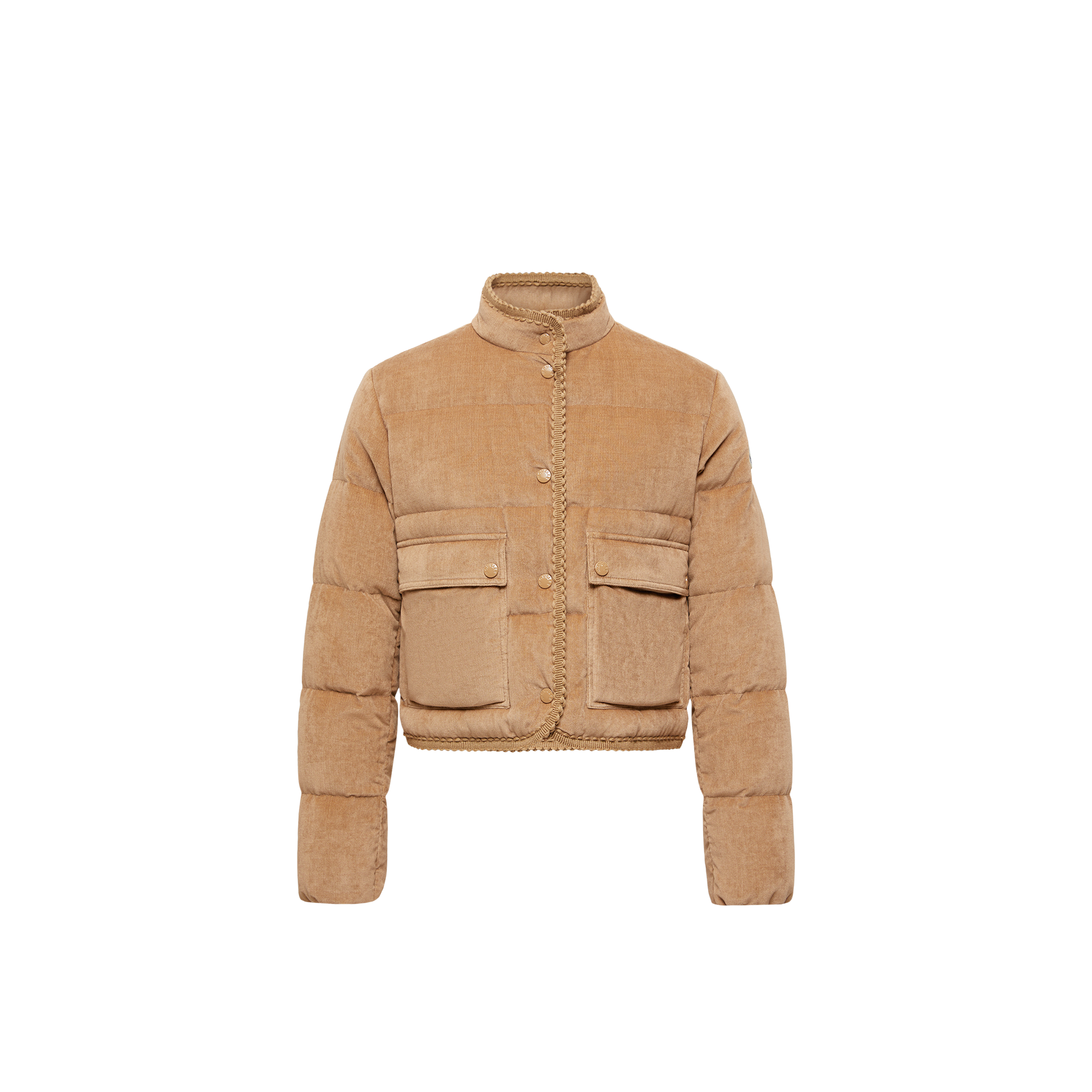 Moncler Essarts Ricrac-trimmed Quilted Padded Down Corduroy Jacket