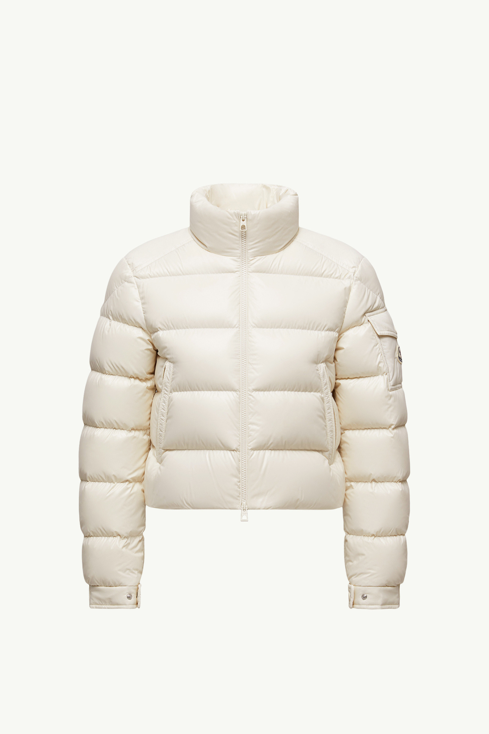 ジャケット MONCLER Women Jackets 1A0005954A3K 209 BEIGE Beige Bi-Material Jacket - Moncler - Women | WE IN STYLE