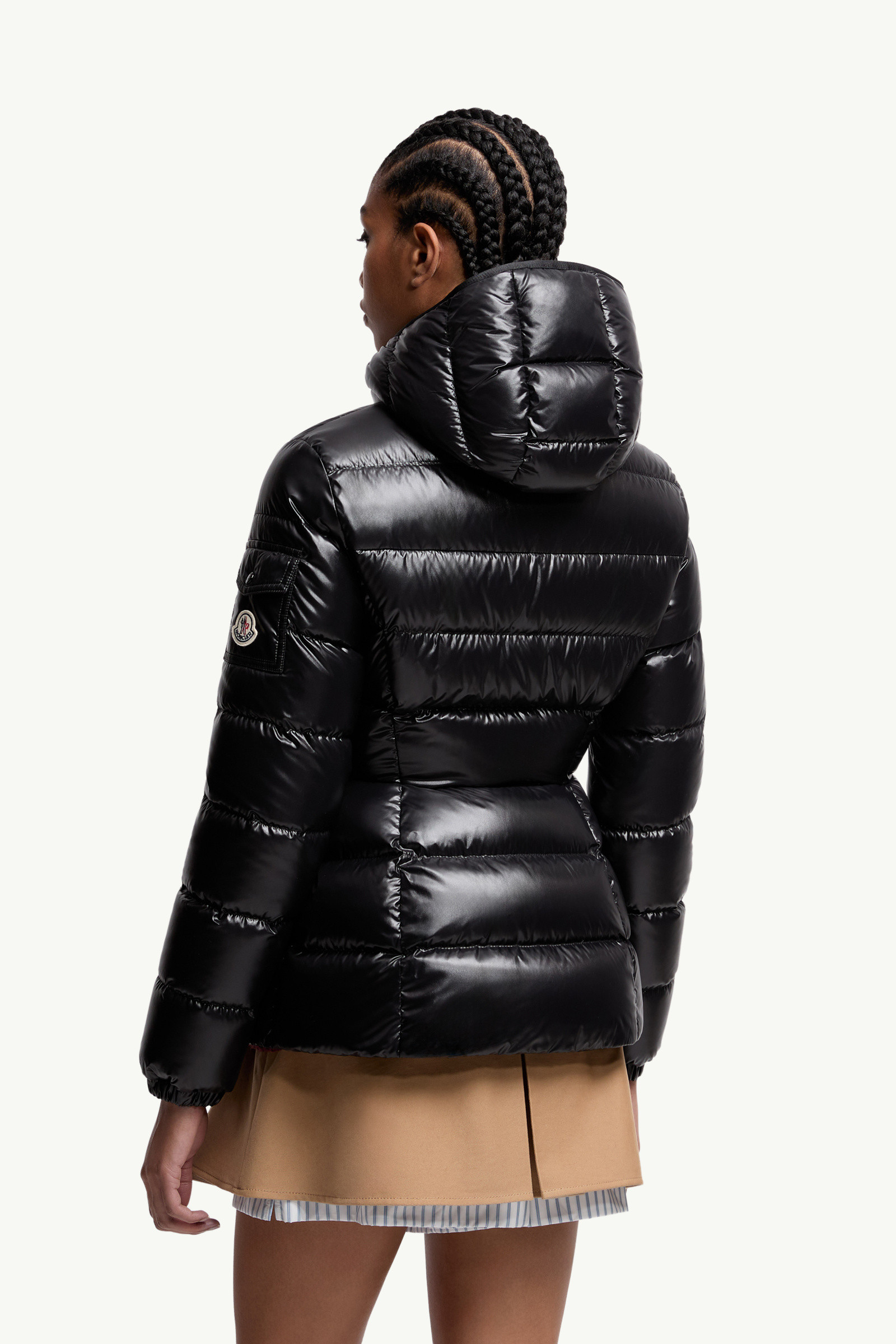 Black Barante Hooded Short Down Jacket - Short Down Jackets