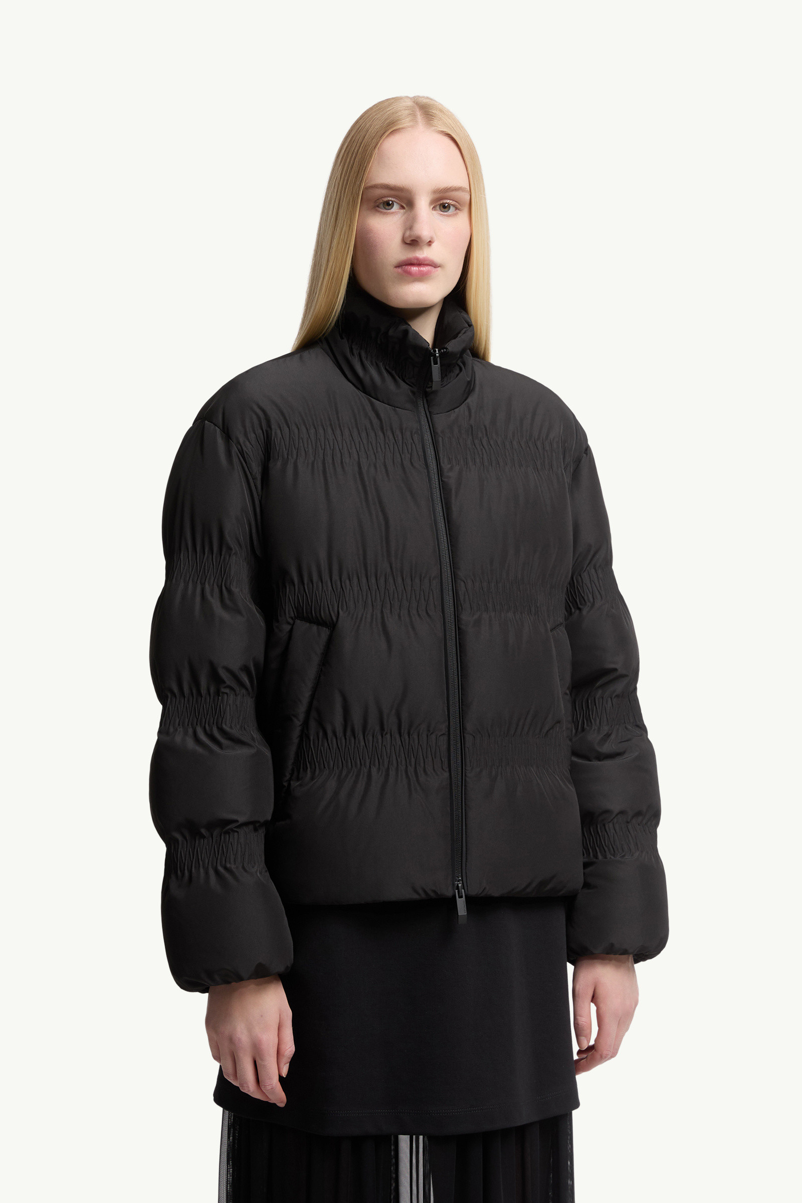 モンクレール ウエストリボン ダウンジャケット MONCLER - モンクレール MONCLER ダウン レディース ショート