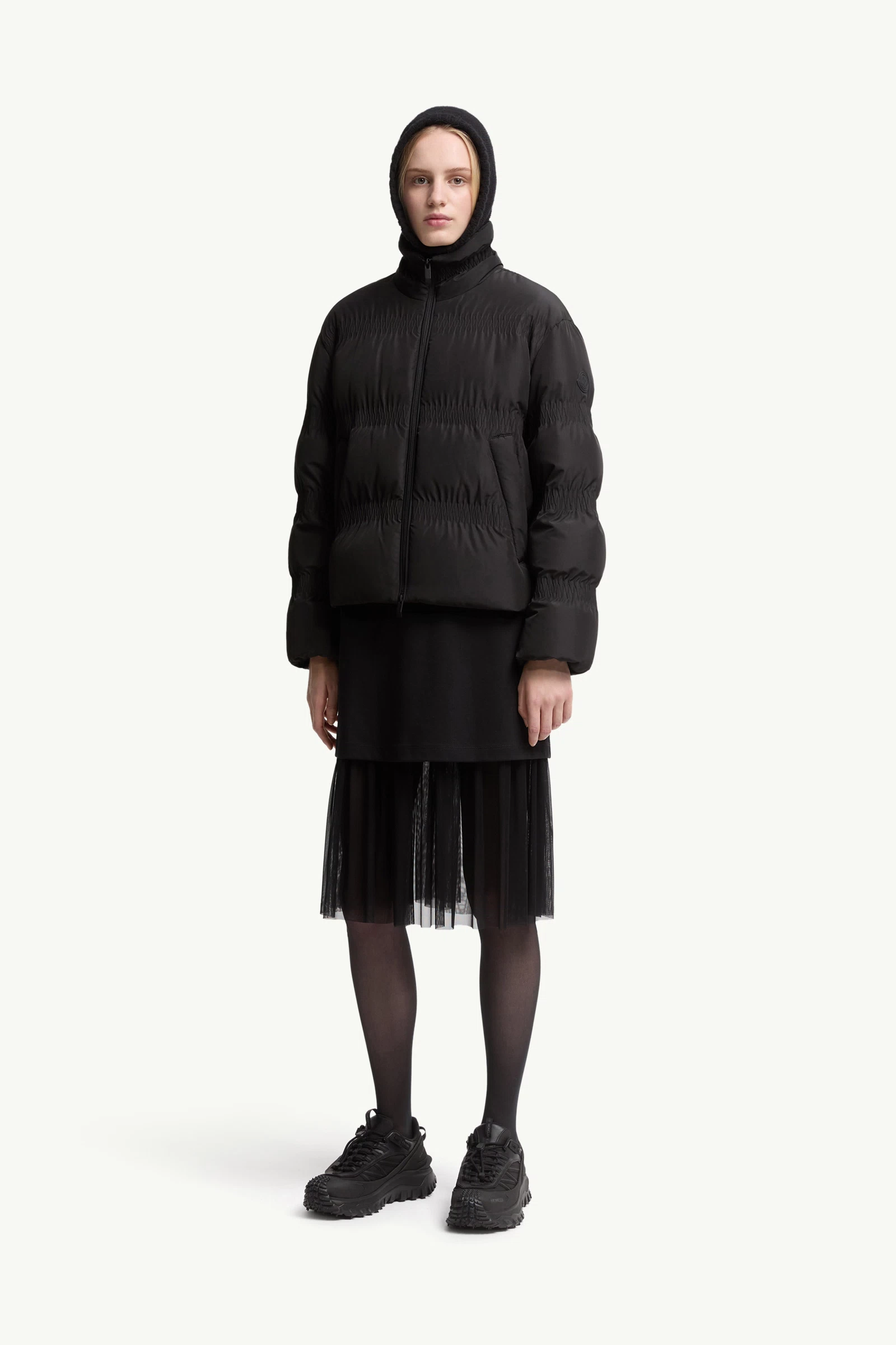 Ravignan Gather-Quilted Short Down Jacket