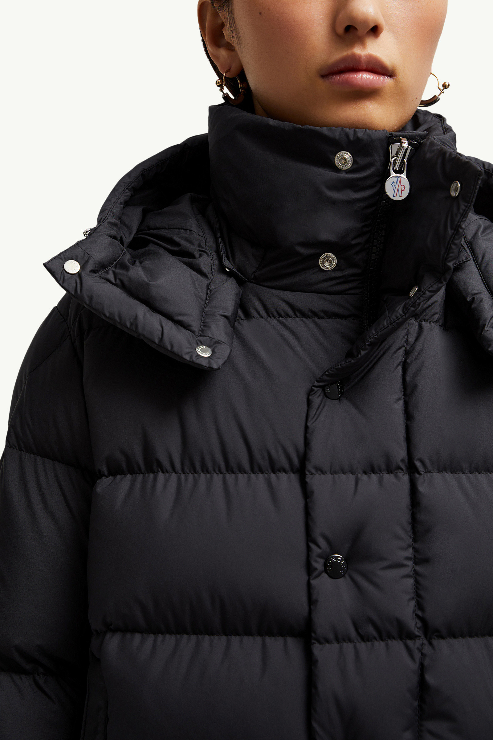 Black Moncler Maya 70 Hooded Short Down Jacket - Short Down Black Moncler Maya 70 Hooded Short Down Jacket - Short Down