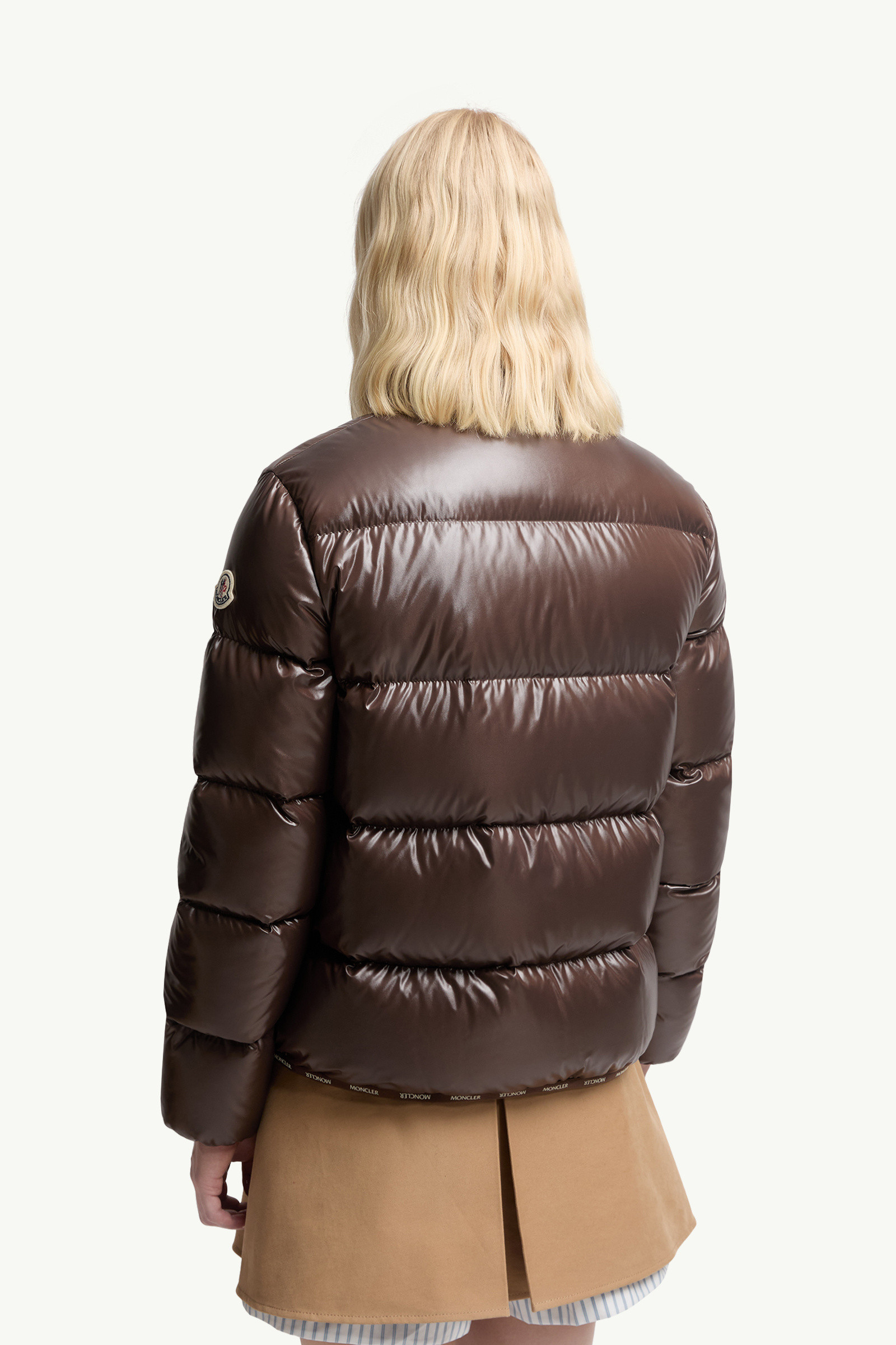 Brown Abbadia Short Down Jacket - Short Down Jackets for