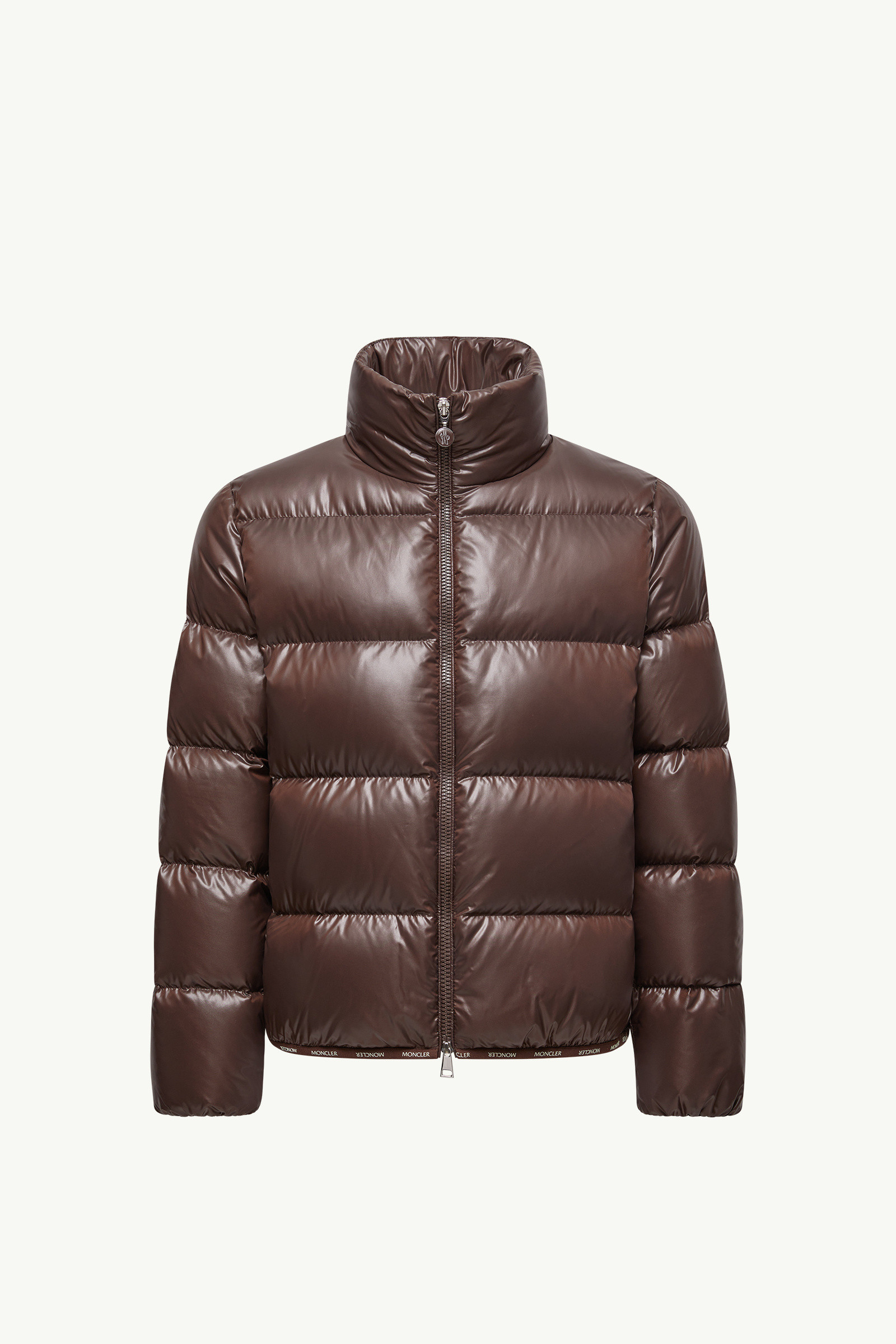 MONCLER 薄ブラウン ショートダウン