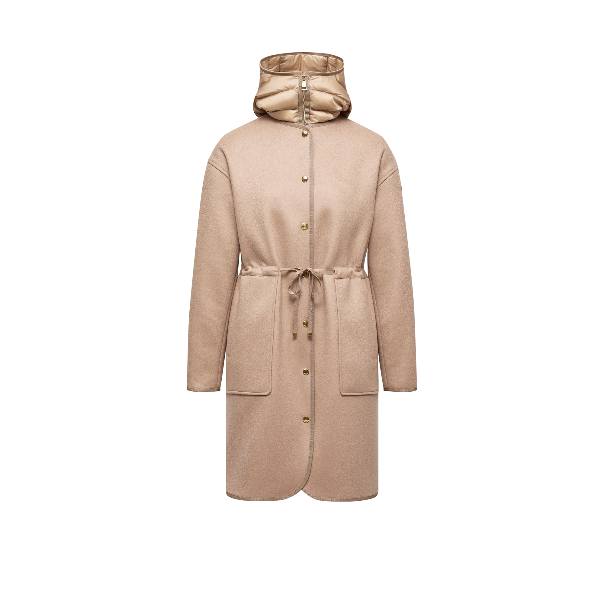 Moncler Doudoune Longue 3-en-1 En Laine Et Cachemire Bonreposse In Brown