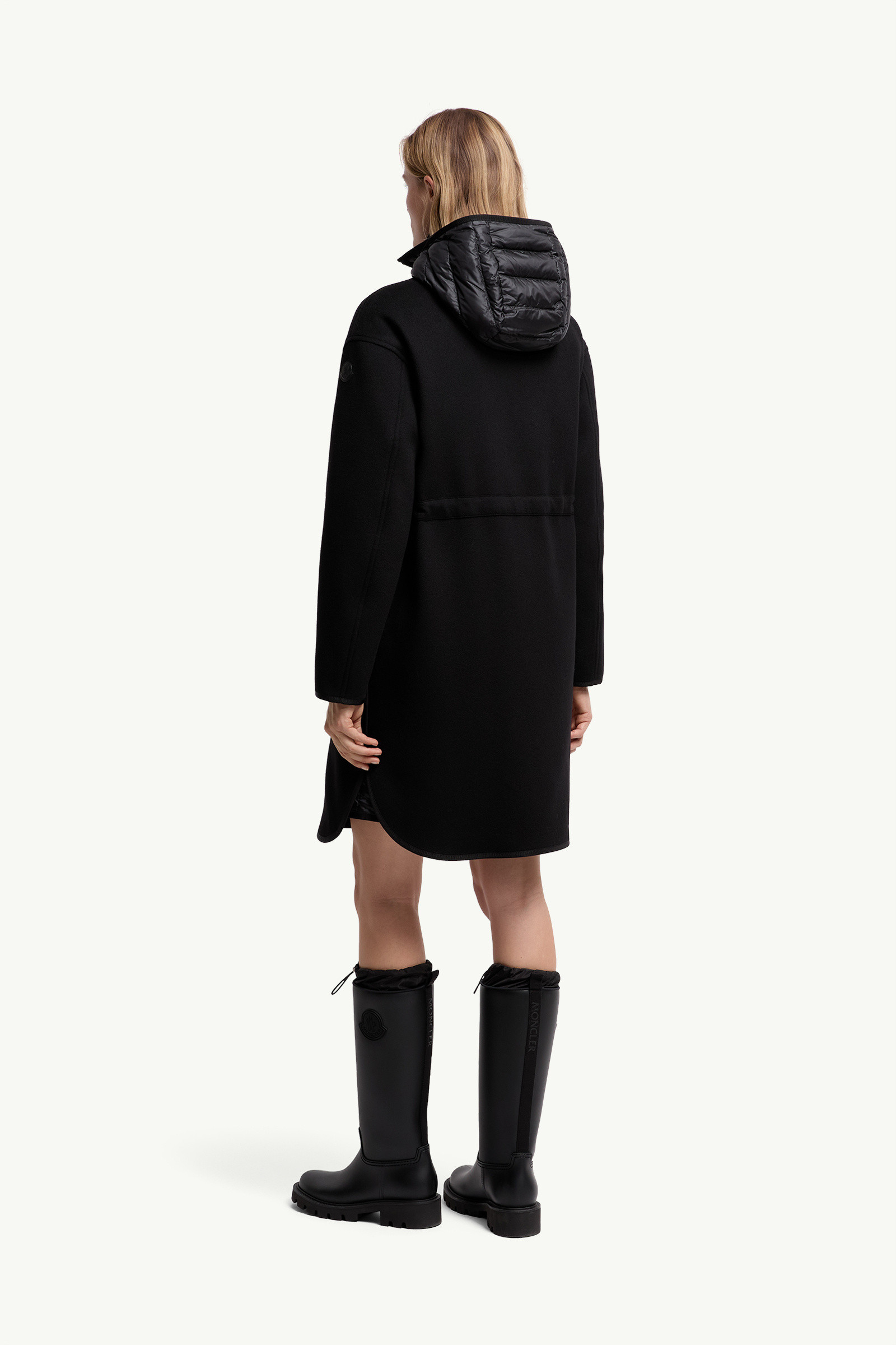 VIP価格★Moncler★ダブルブレスト ロング パーカー MONCLER (モンクレール) フード収納 フルジップ ハイネック