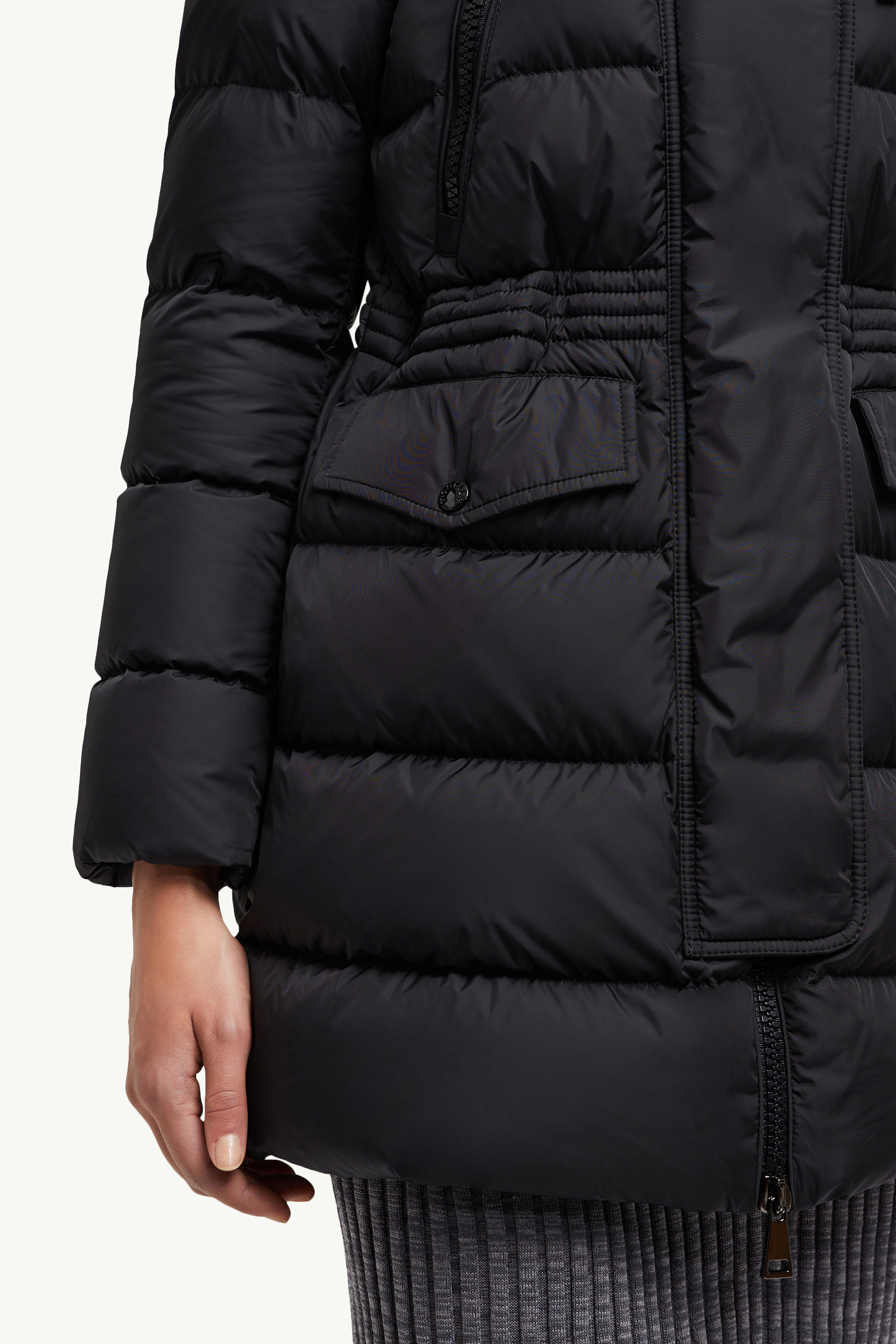 Moncler♦レディース Aphroti ロングダウンジャケット ブラック Aphrotiロングダウンジャケット : ロングジャケット