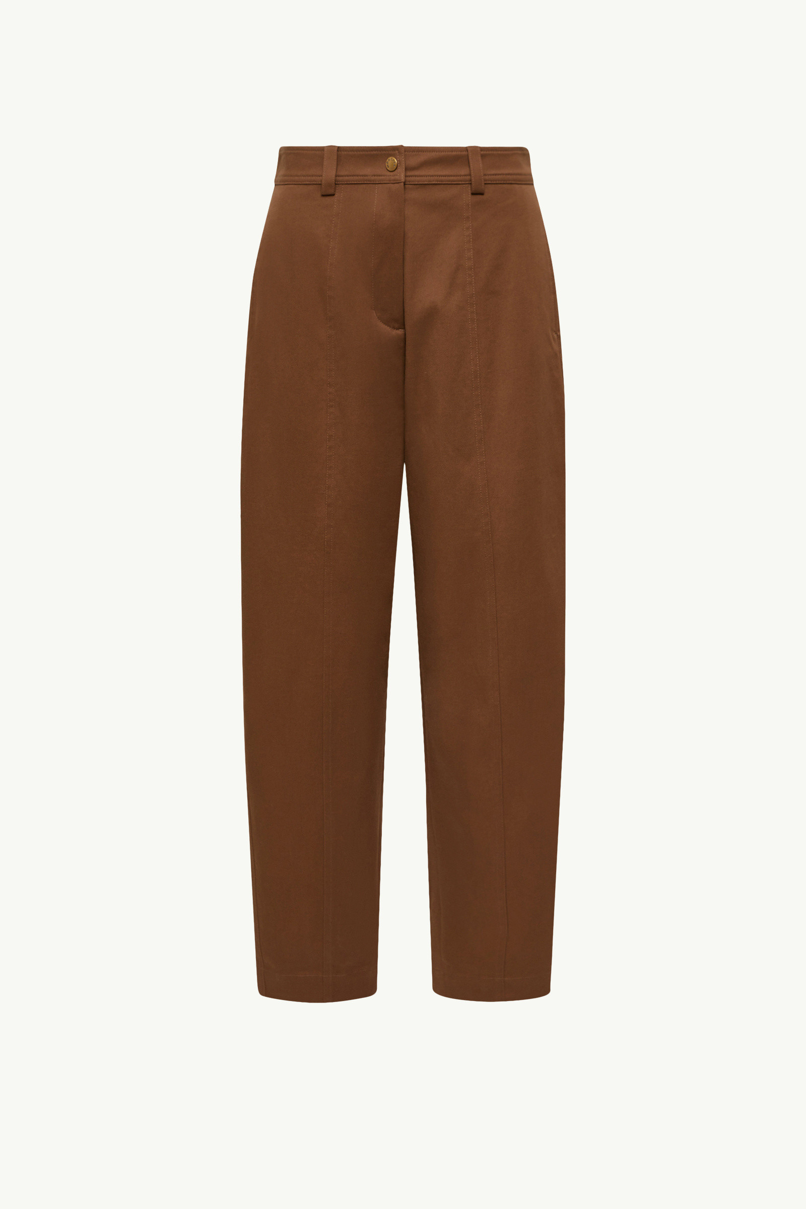パンツ MONCLER Women Straight Pants K10982A00001 598E5249 Brown Moncler Trousers Pants Straight Flared Zip Vintage Women's