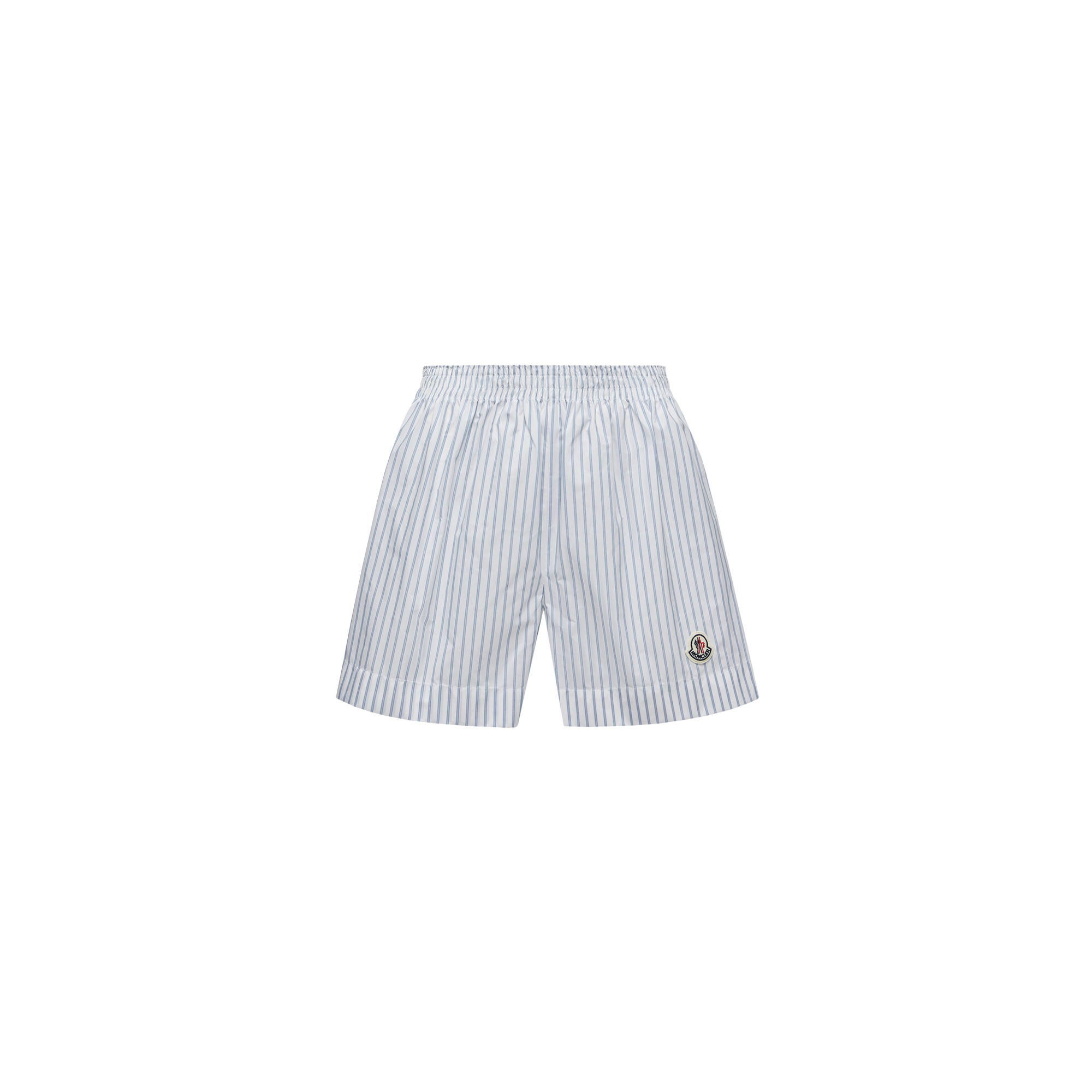 Moncler Short Rayé In Gray