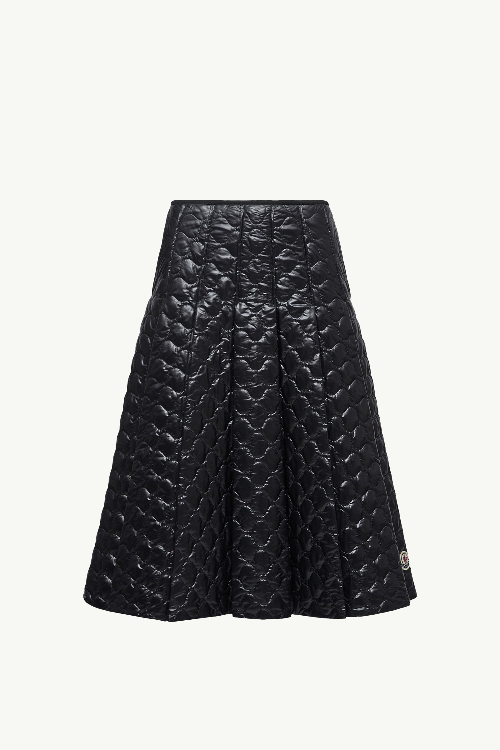 スカート MONCLER Women Mid Skirts K10932D00006597V5 999 BLACK Moncler - Black Puffer Diamond Quilted Mini Skirt