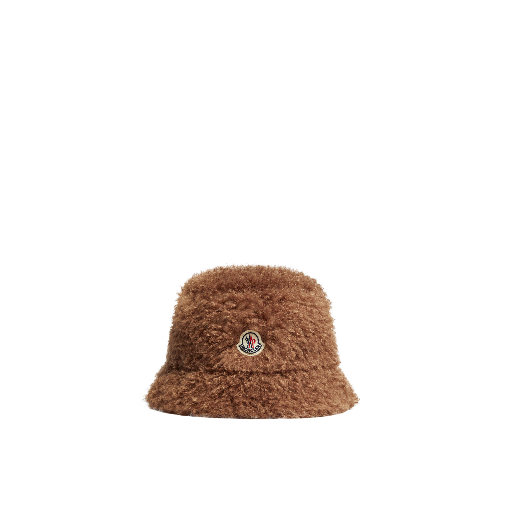 Moncler Teddy Bucket Hat In Brown