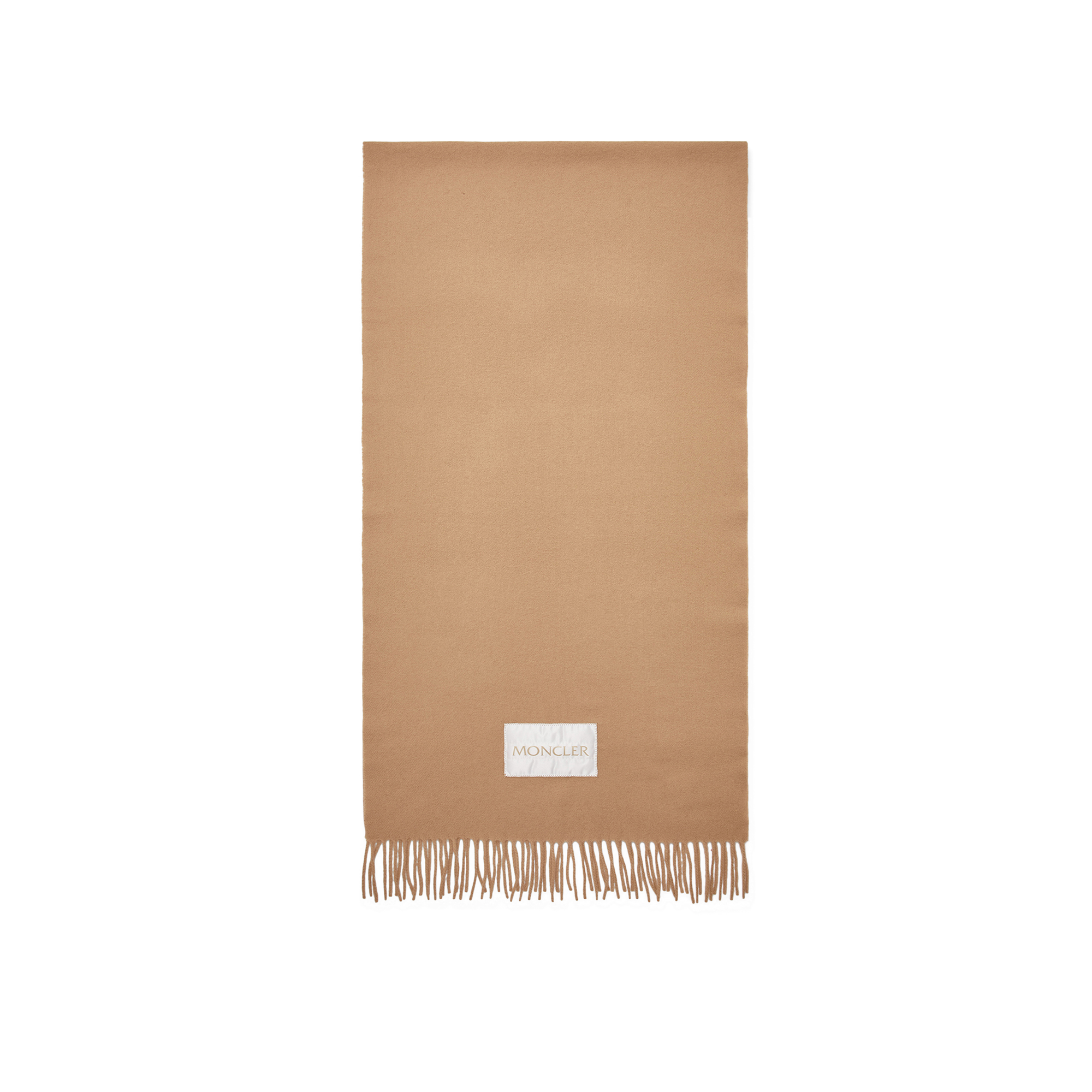 Moncler Wool Felt Scarf Beige