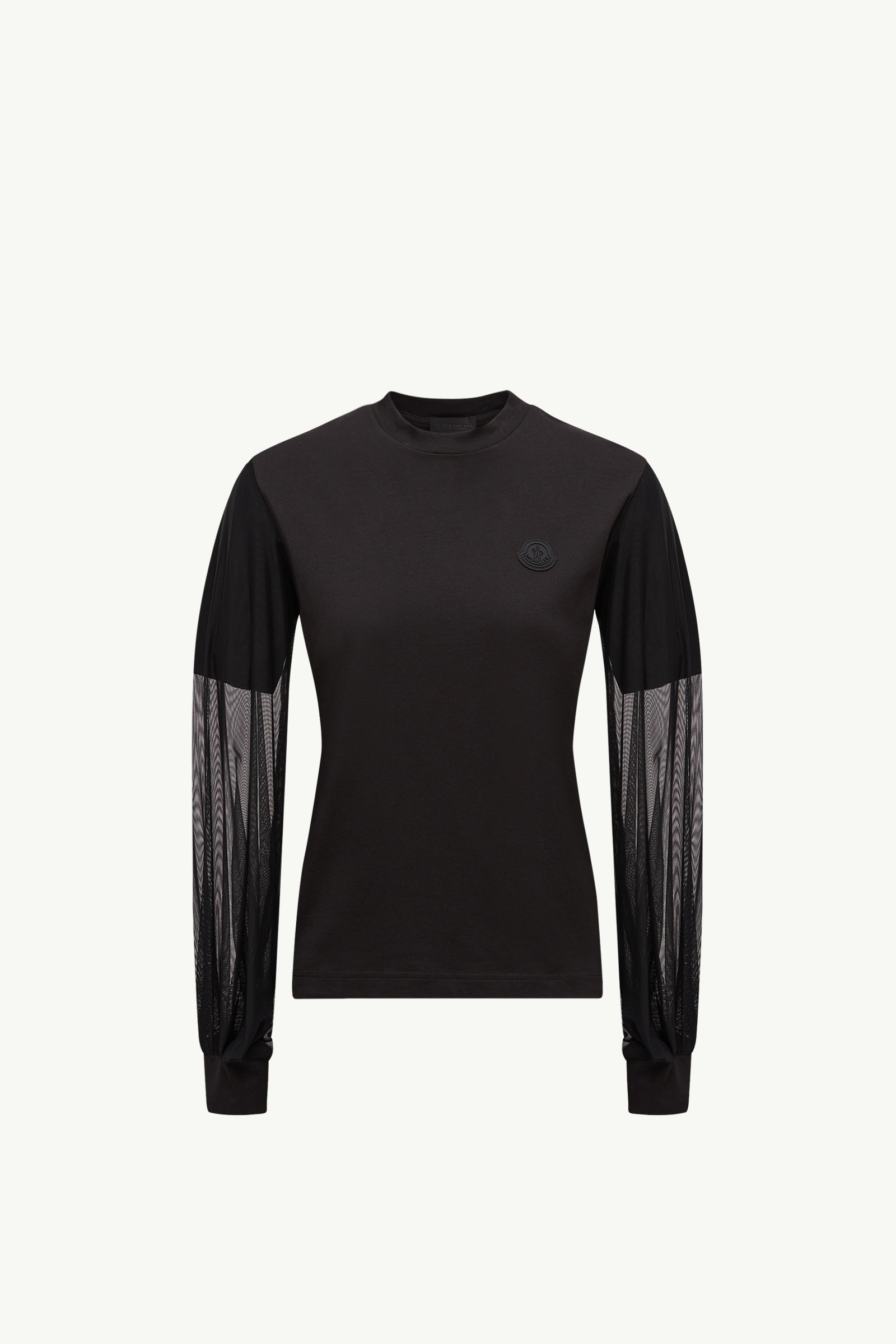 Tシャツ・カットソー MONCLER Women Tunic Tops 25P8G00004829H7 999 Black ブラック トップス : トップ&Tシャツ 向けの レディース