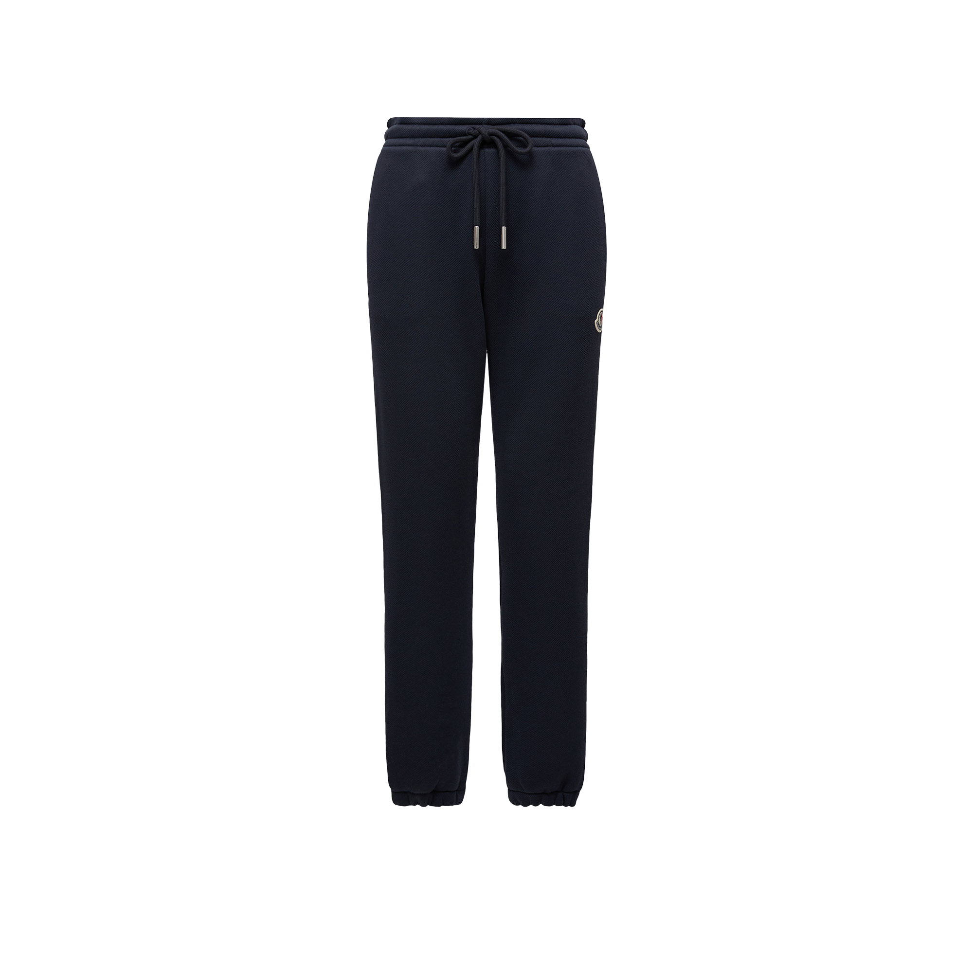 MONCLER COLLECTION Logo Patch Cotton Track Pants, Women, Blue, Size: M