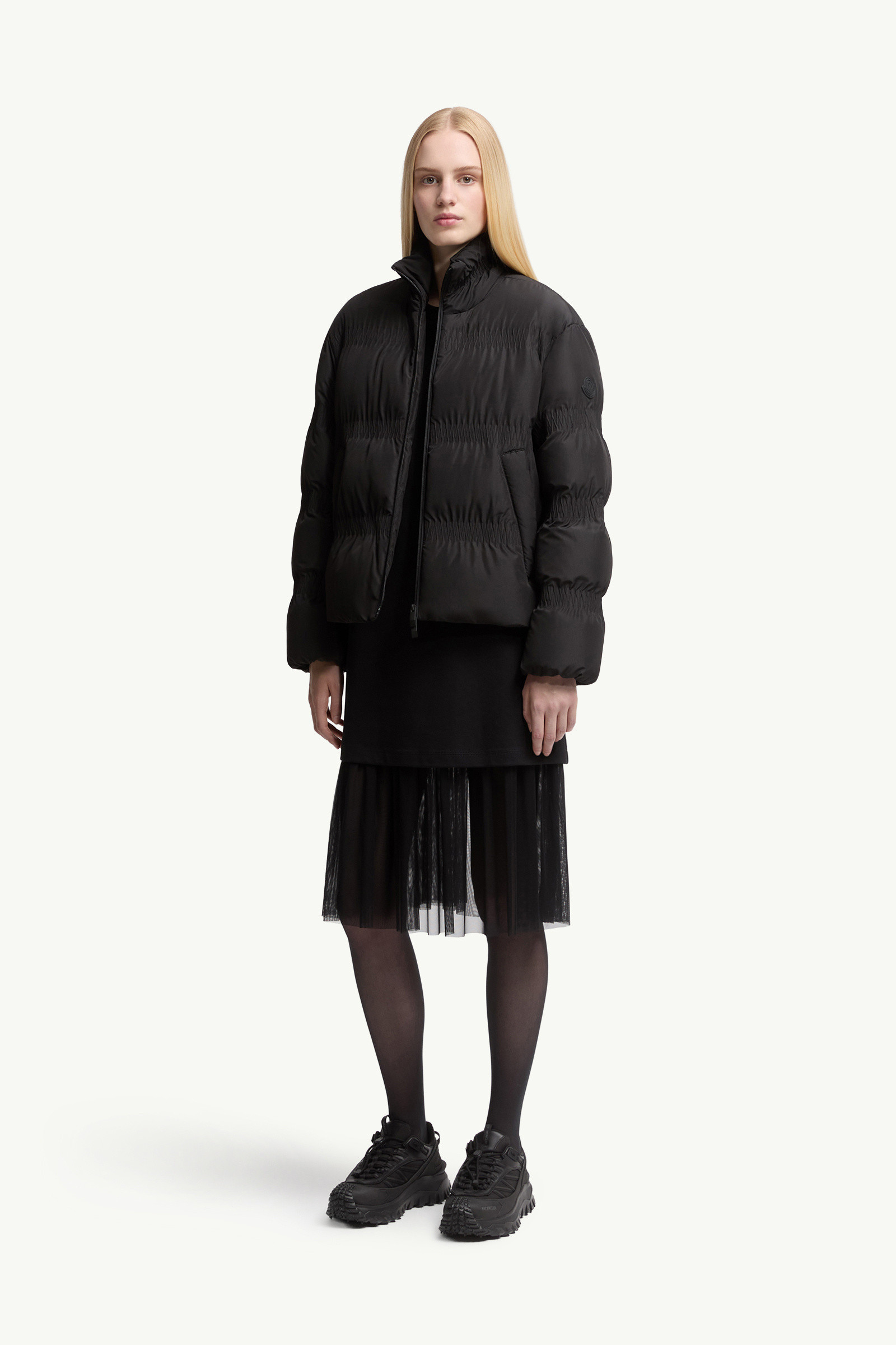 Moncler ドレス Cotton & Tulle Dress 関税込 Black Cotton & Tulle Dress - Dresses for Women | Moncler HK