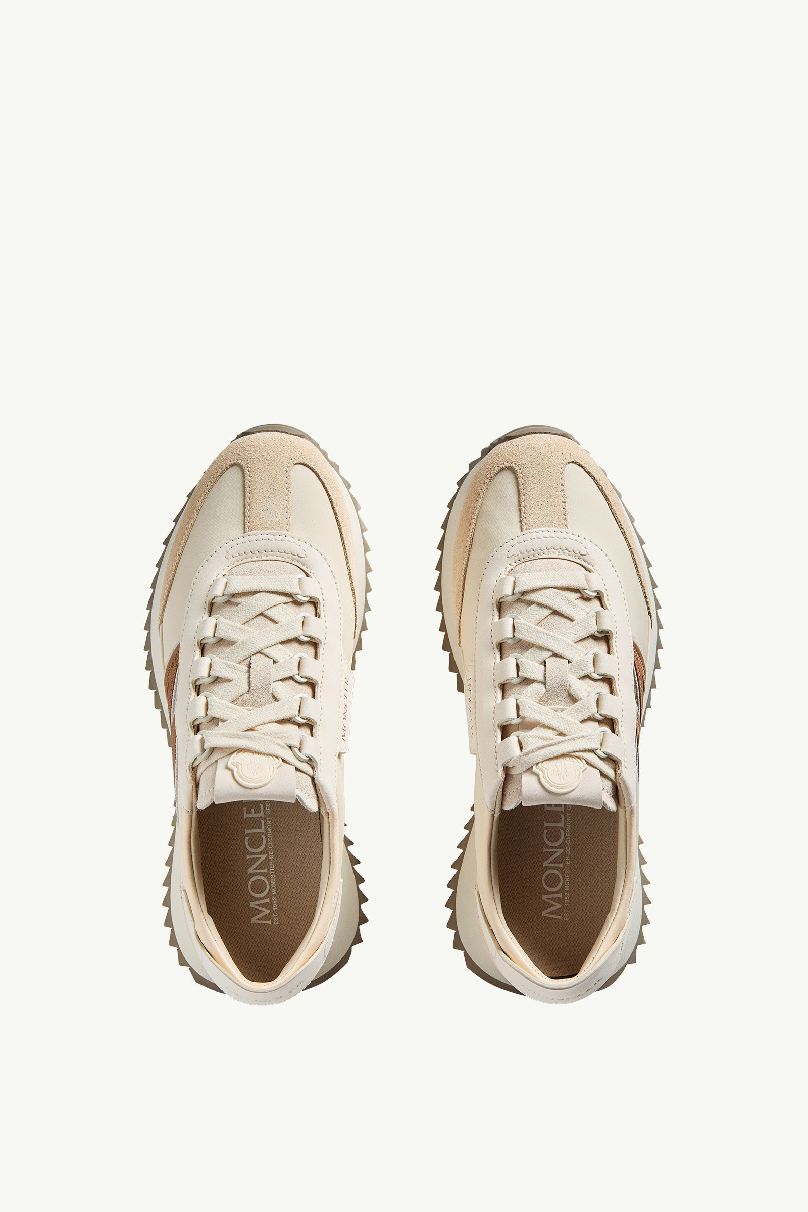 スニーカー MONCLER Woman Sneakers Beige K209B4M00090M7280 21I Light Beige Pacey2 Suede & Nubuck Sneakers - Sneakers for