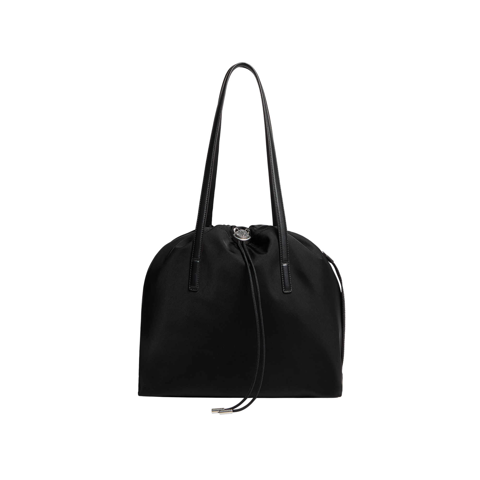 Moncler Drawstring Top-handle Tote Bag In Black