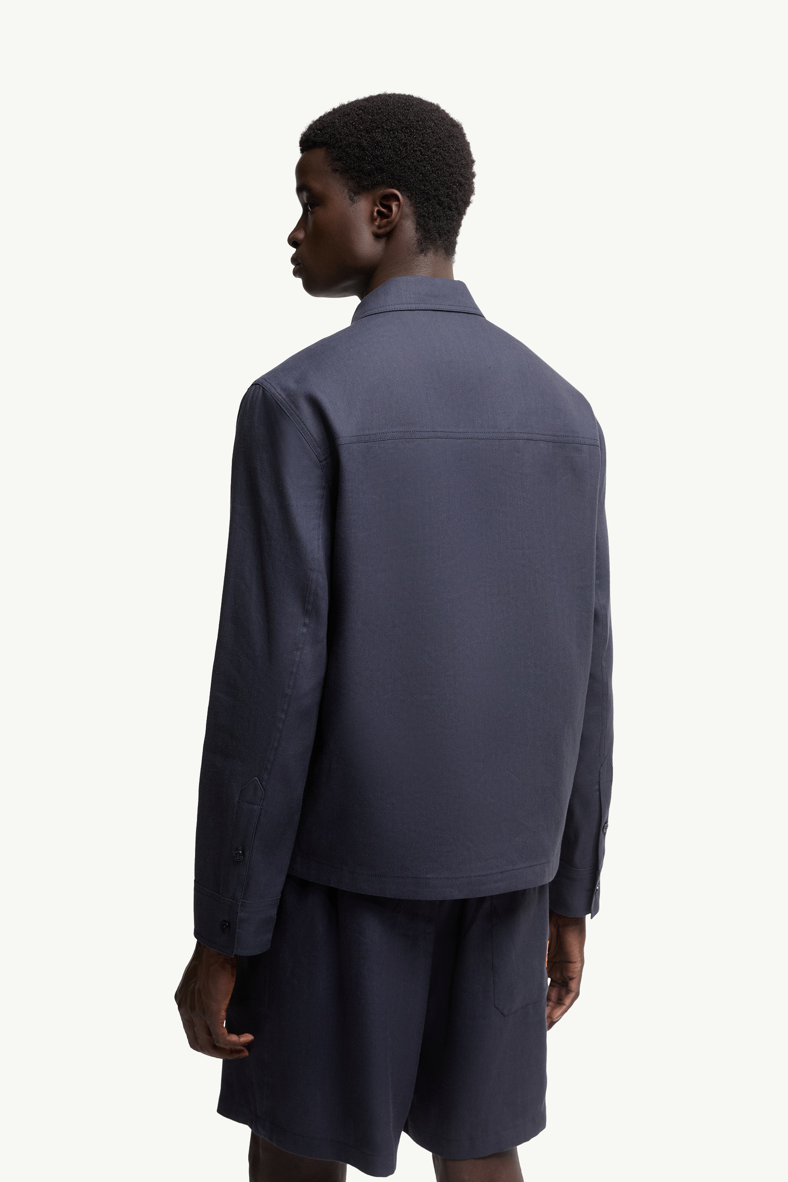 Navy Blue Moncler x Gilga Farm by Donald Glover Linen Blend