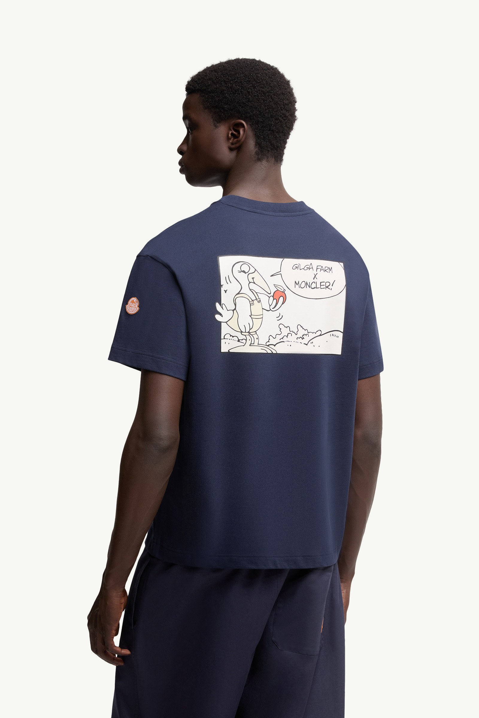 ネイビーブルー Moncler x Gilga Farm by Donald Glover Tシャツ