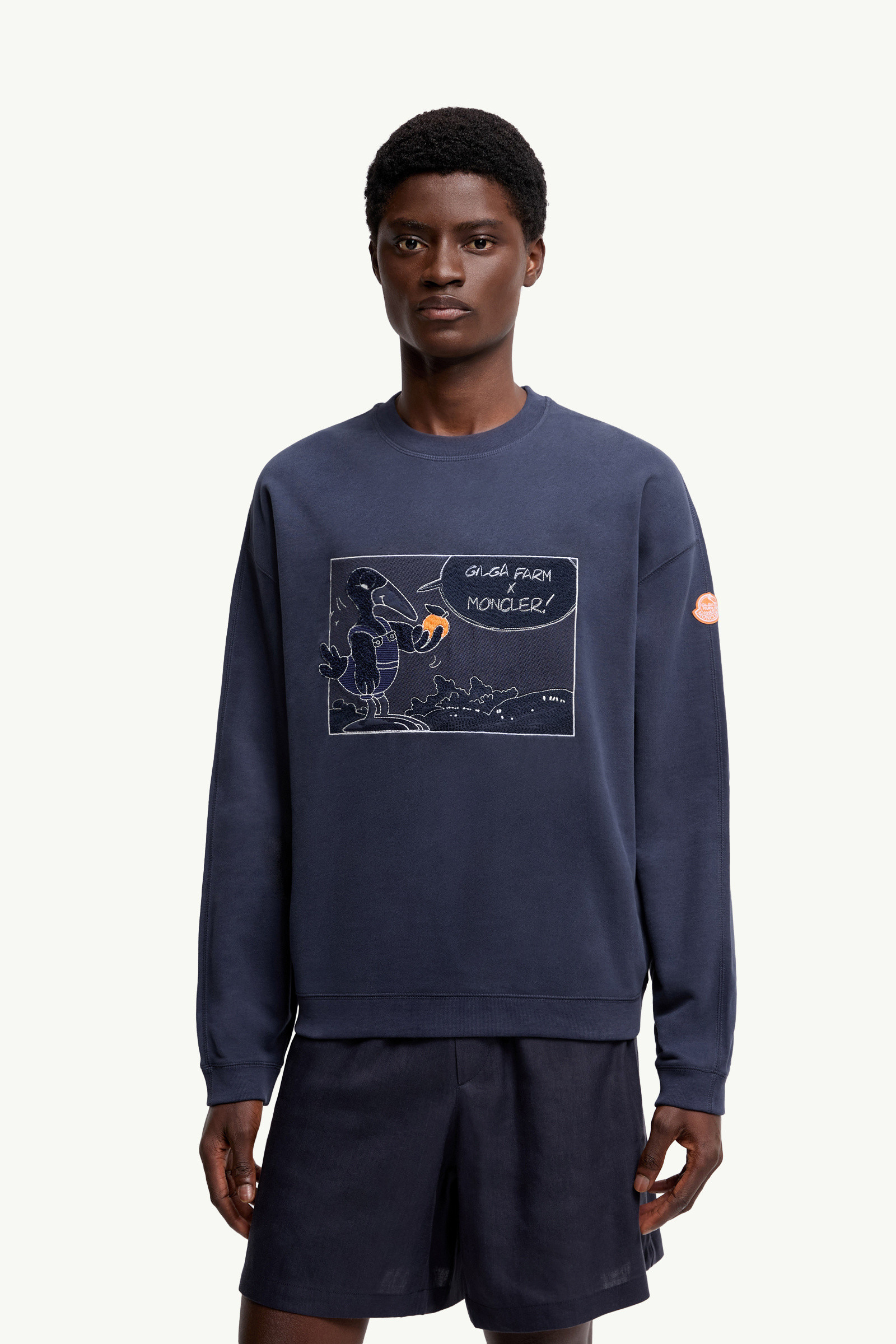 Navy Blue Moncler x Gilga Farm by Donald Glover Cotton