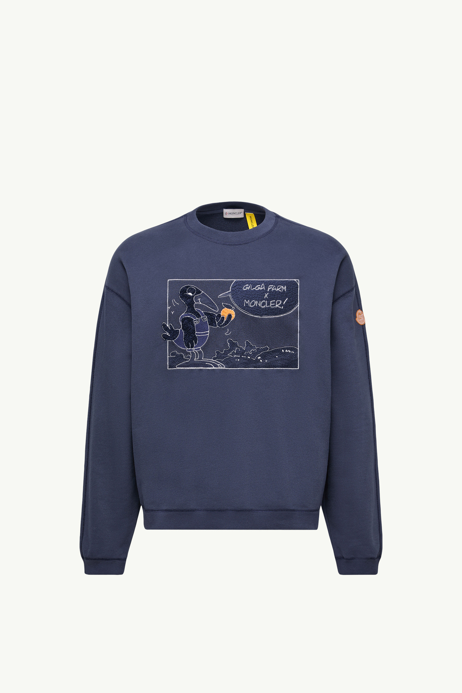 MONCLER★X GILGA FARM バイドナルドグローバースウェットシャツ Navy Blue Moncler x Gilga Farm by Donald Glover Cotton