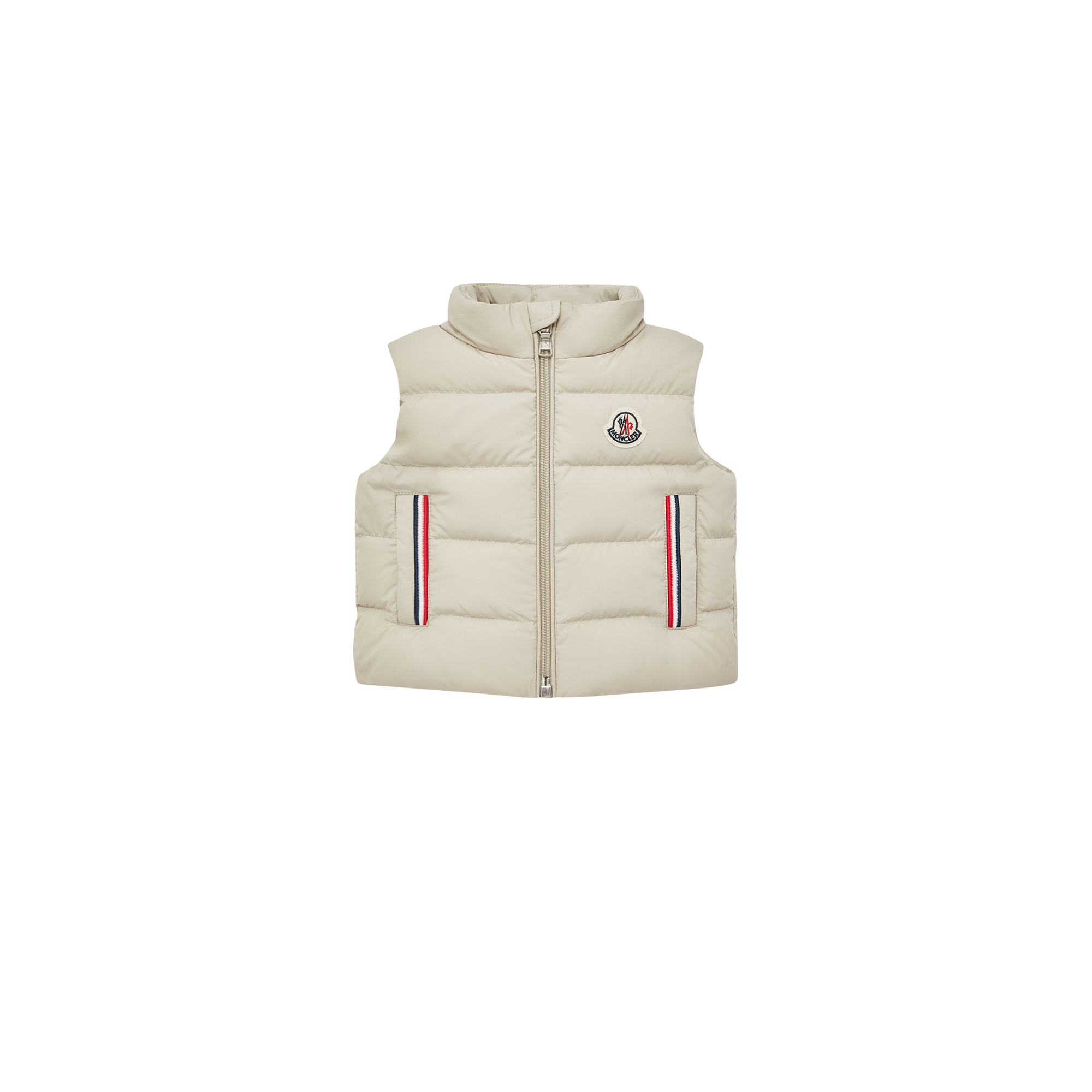 MONCLER ENFANT Buang Down Gilet, Boy, Beige, Size: 12/18M