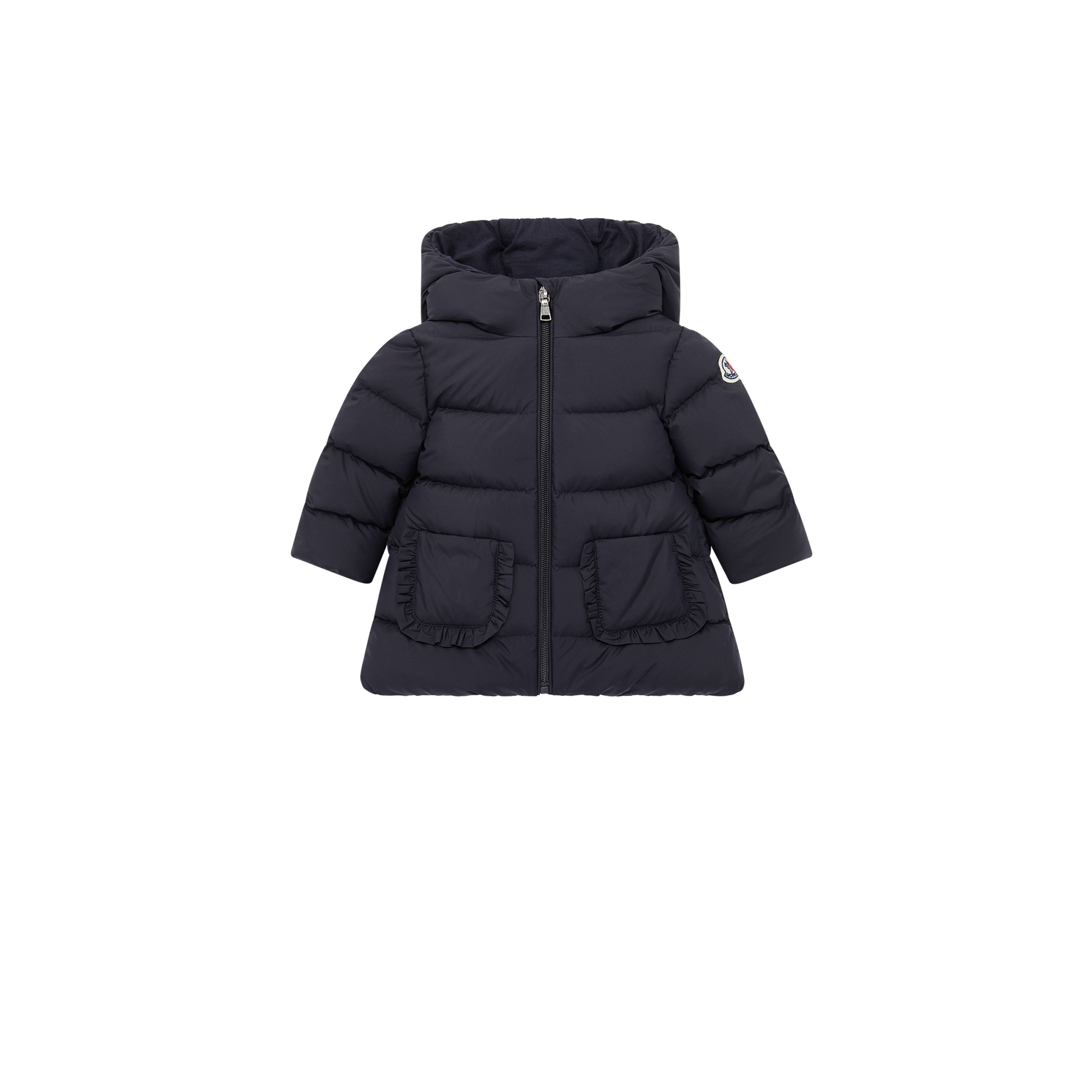 MONCLER ENFANT Molan Hooded Down Jacket, Girl, Blue, Size: 3Y