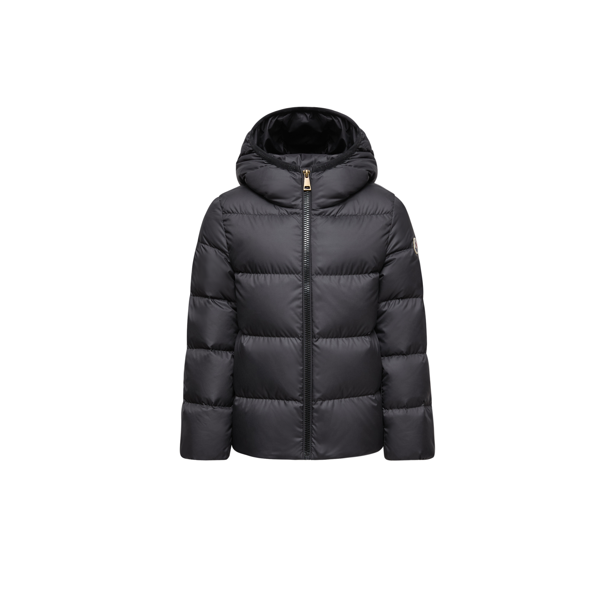 MONCLER ENFANT Beulah Hooded Down Jacket, Girl, Black, Size: 10Y