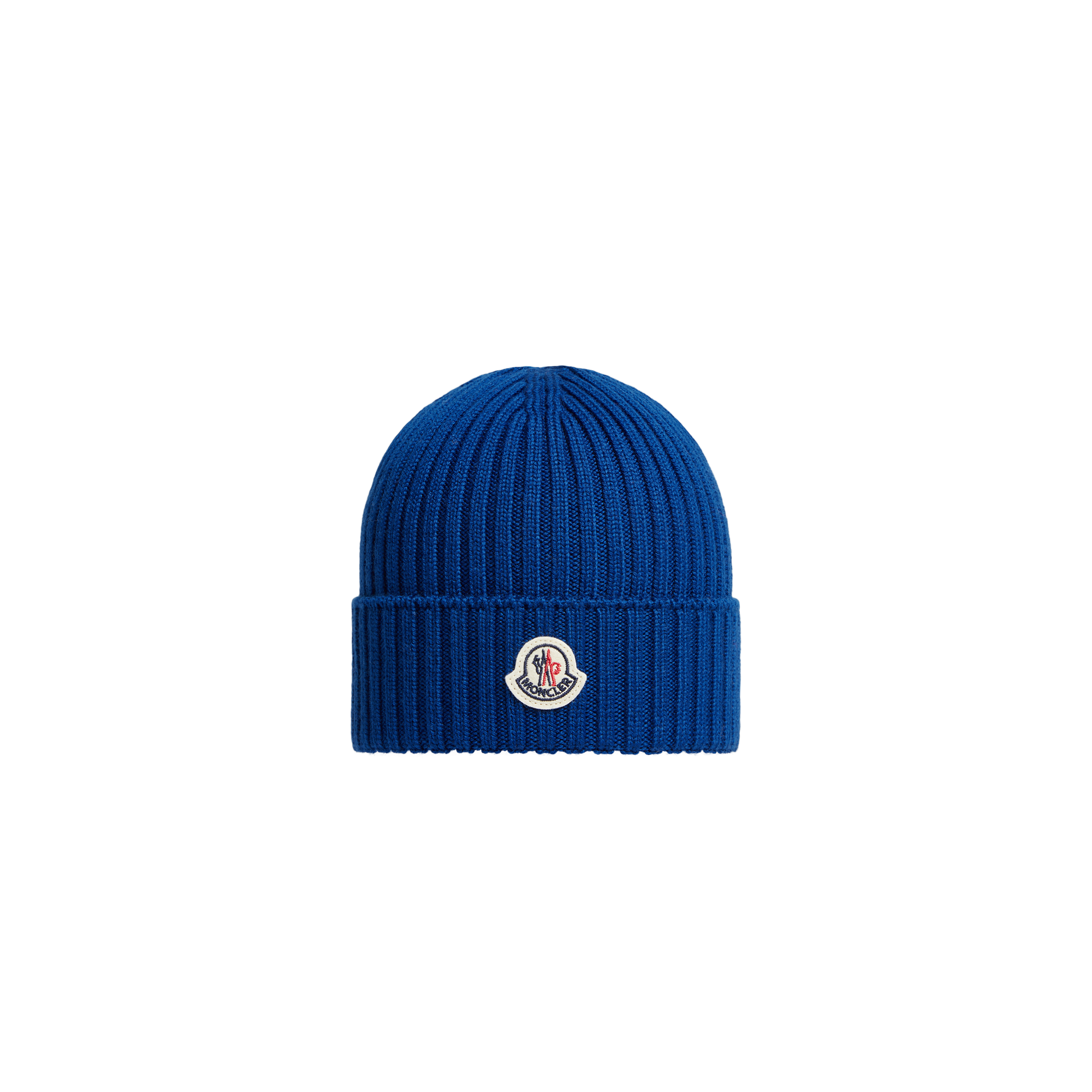 Moncler Wool Beanie, Blue, Size: S In Blue