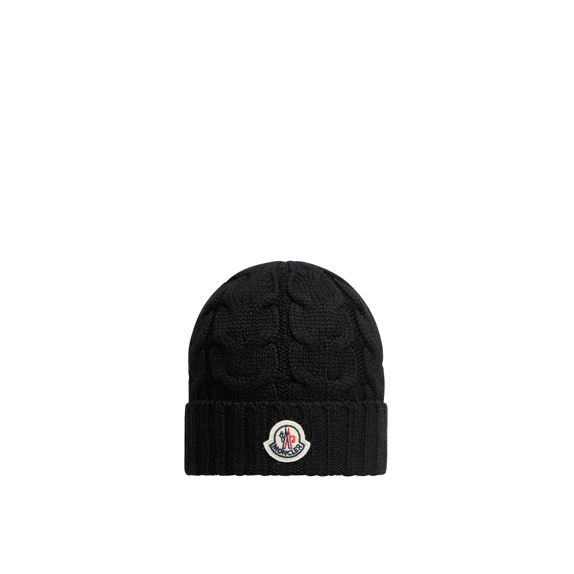 Moncler Wool Beanie Black In Black