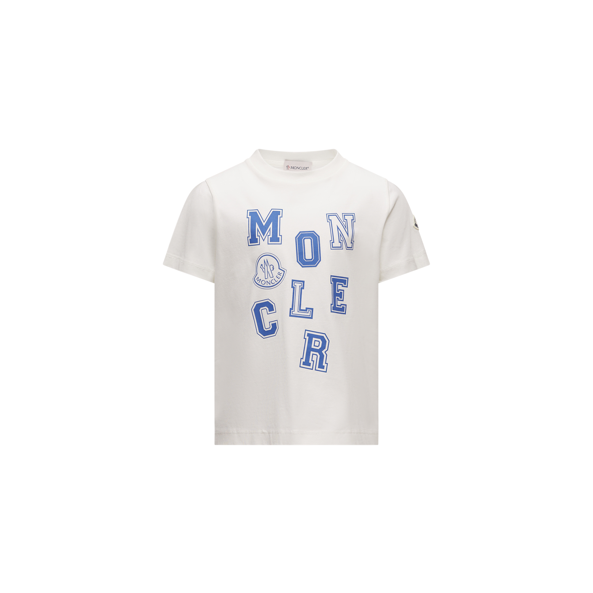 Moncler T-shirt En Coton À Motif Logo In White