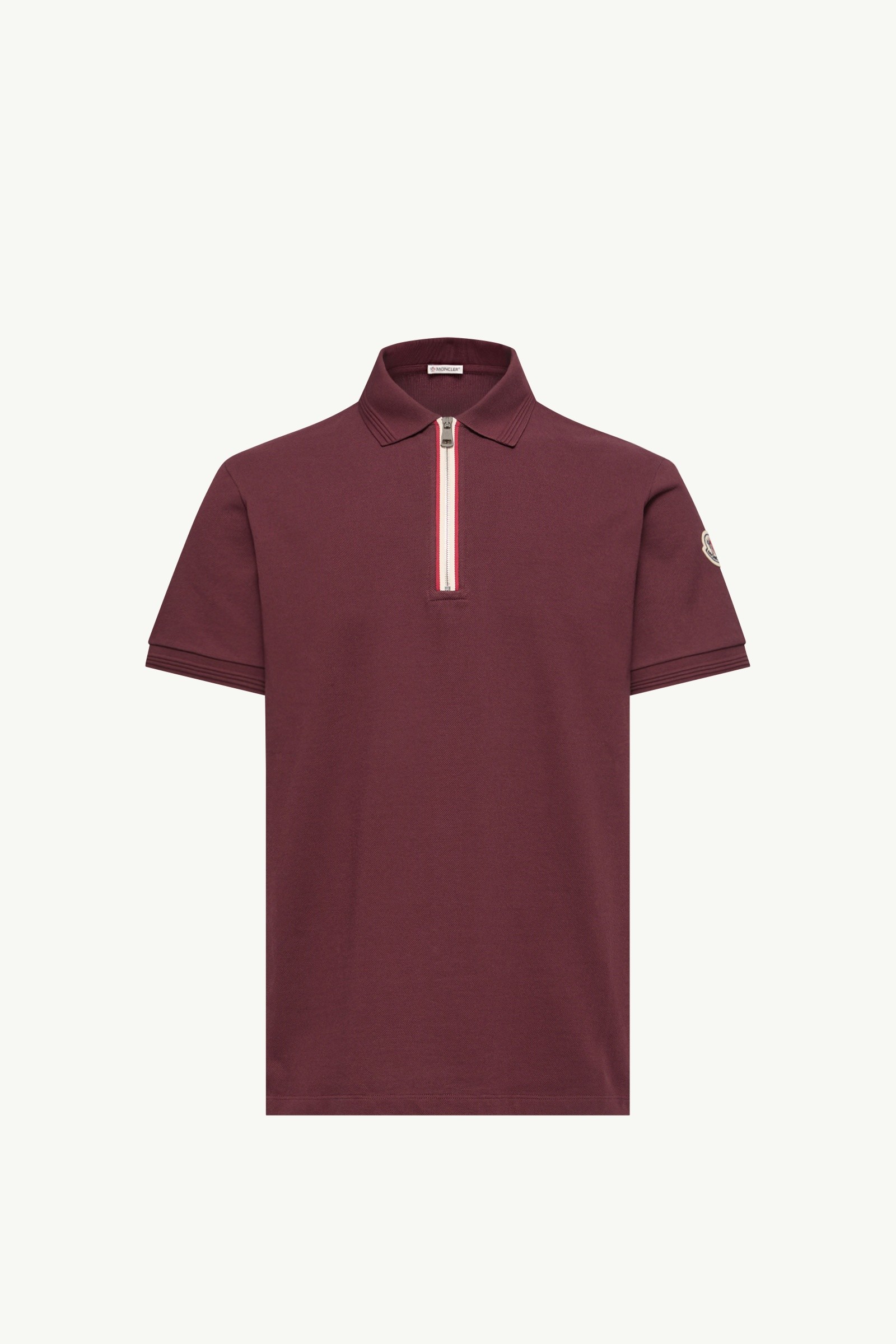 【タグ付き】MONCLER モンクレール メンズ ポロシャツ ボルドー ロゴ 中古・古着通販】MONCLER (モンクレール) ポロシャツ レッド サイズ