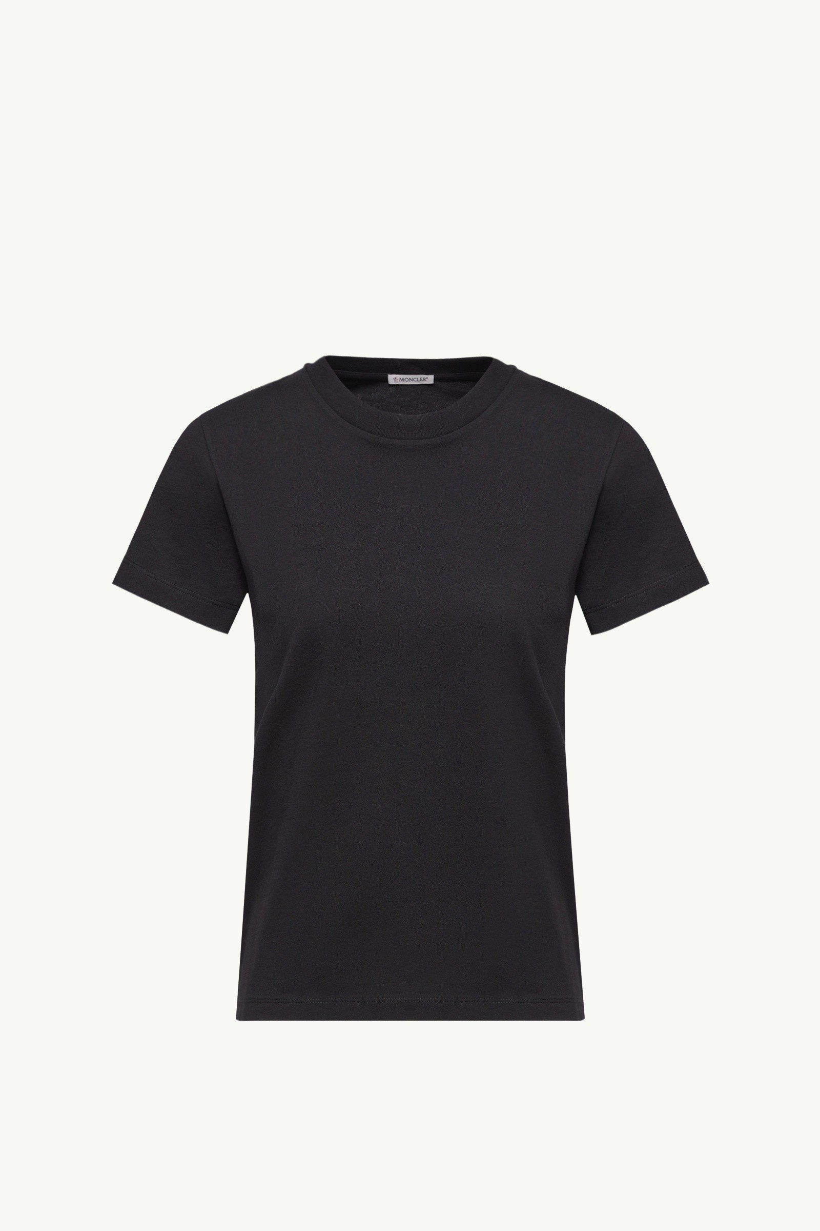 美品 モンクレール レディース ブラック Tシャツ 国内正規品 4S65 