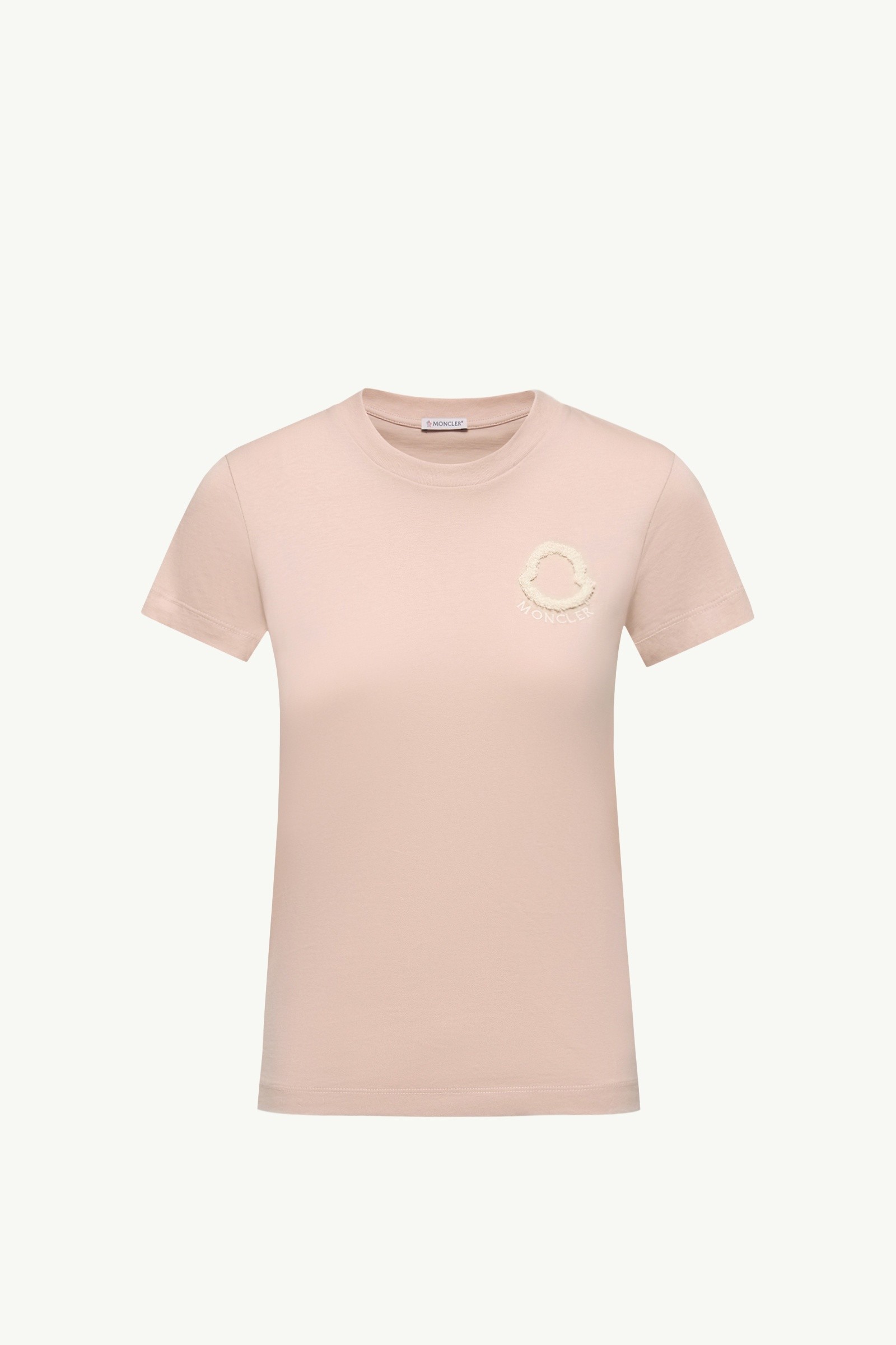 モンクレール　Tシャツ　レディース　Sサイズ　ベージュ　1T1032 L10938C0006189AUO51V_F.jpg